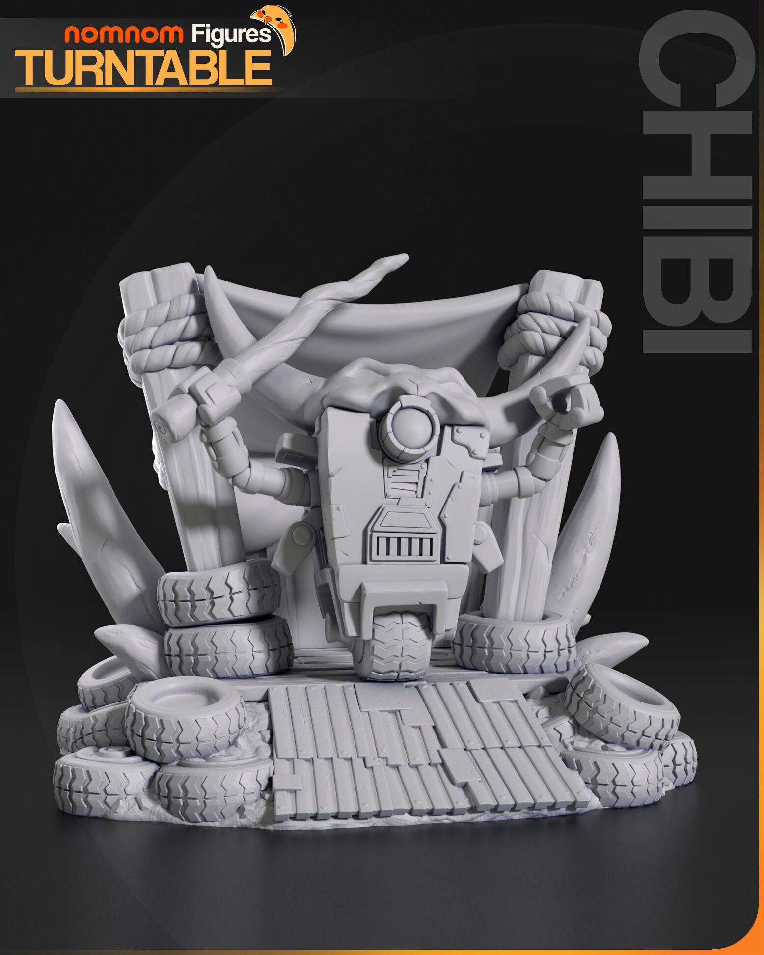 Chibi Scrabblet 3D print model_2