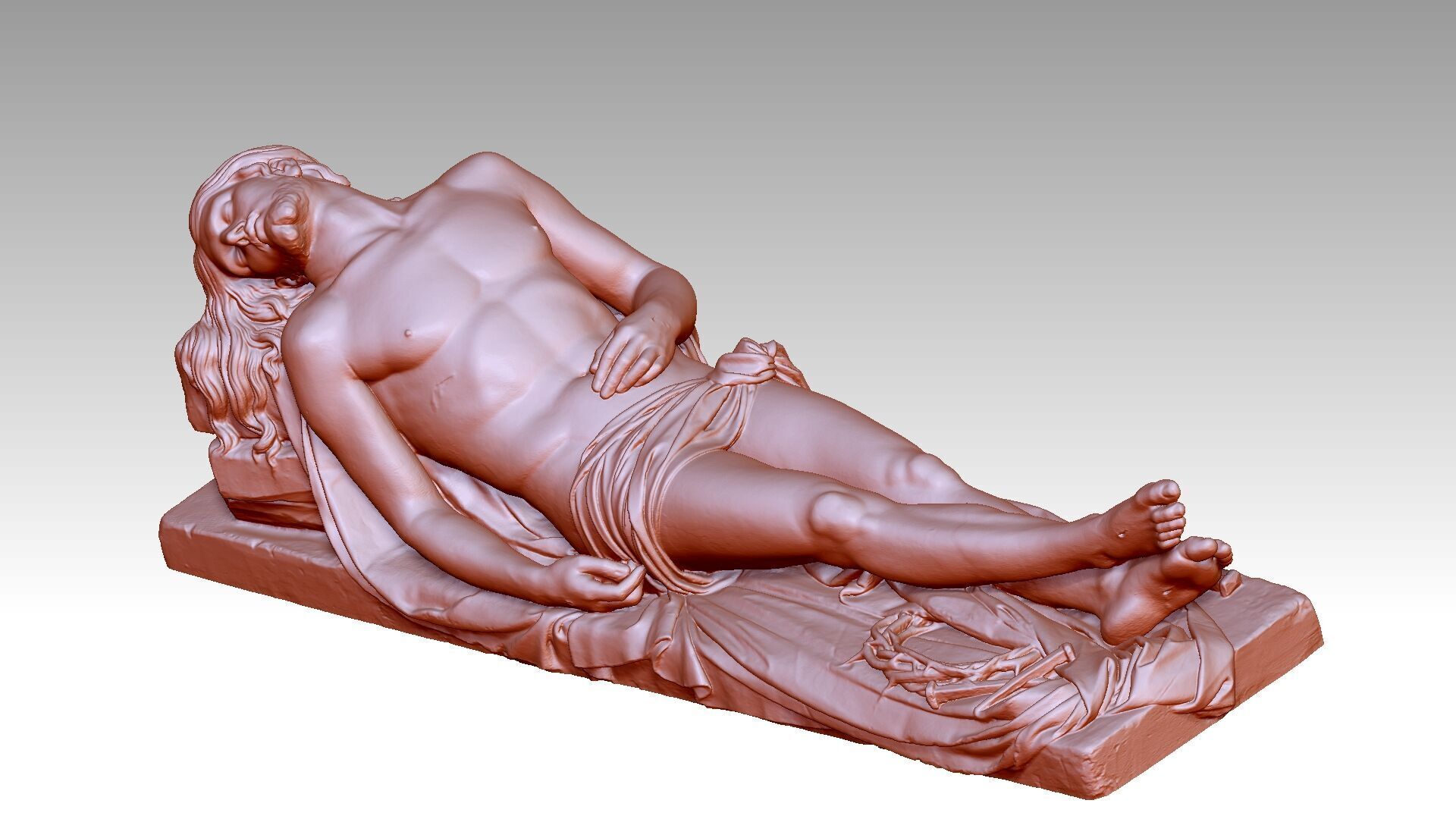 Jesus love 3D print model_1