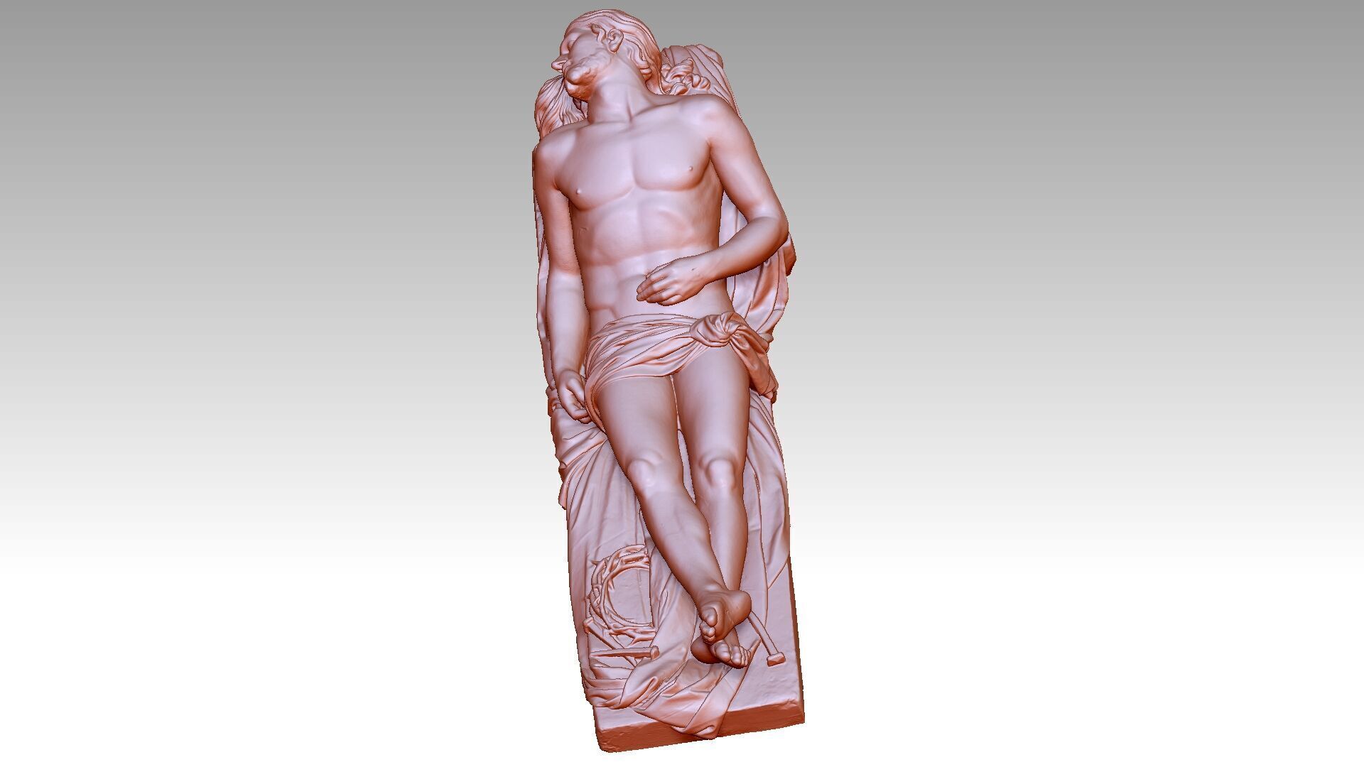 Jesus love 3D print model_2