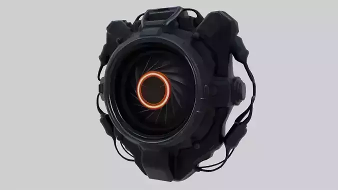 Futuristic Mechanical Turbine Core