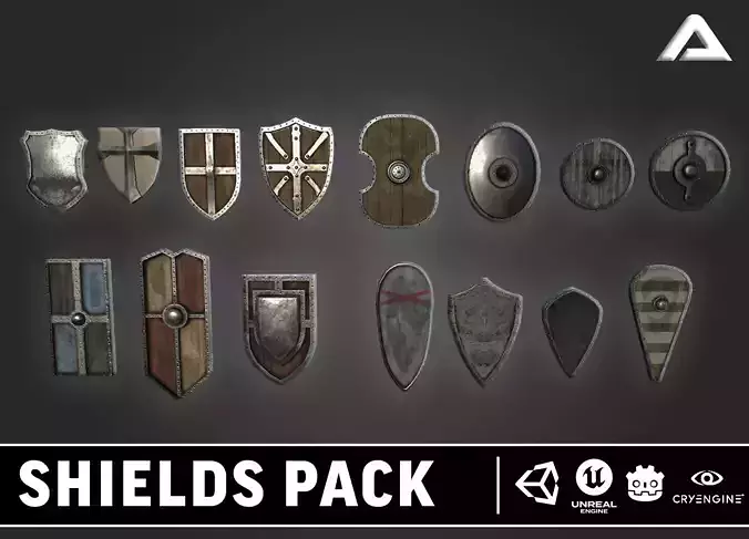 Realistic Shields Pack - Game Ready