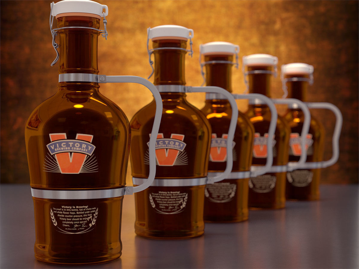 Victory Beer Growler 3D model_2