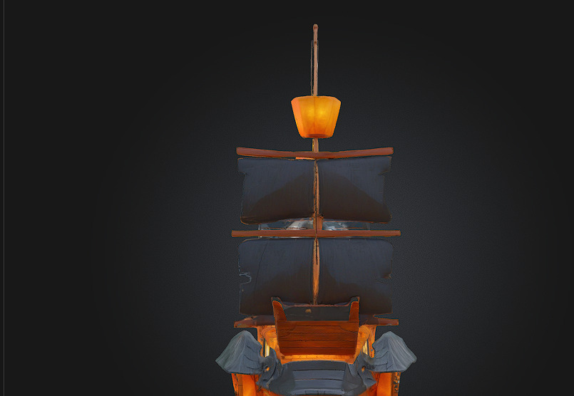Pirate Galleon Rule the Waves with Fear and Flair 3D model_5