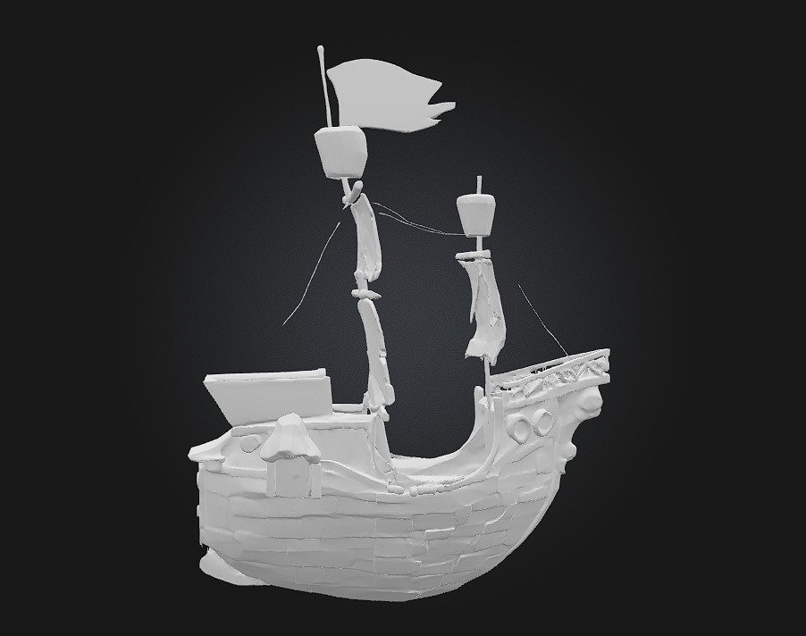 Pirate Galleon Rule the Waves with Fear and Flair 3D model_10