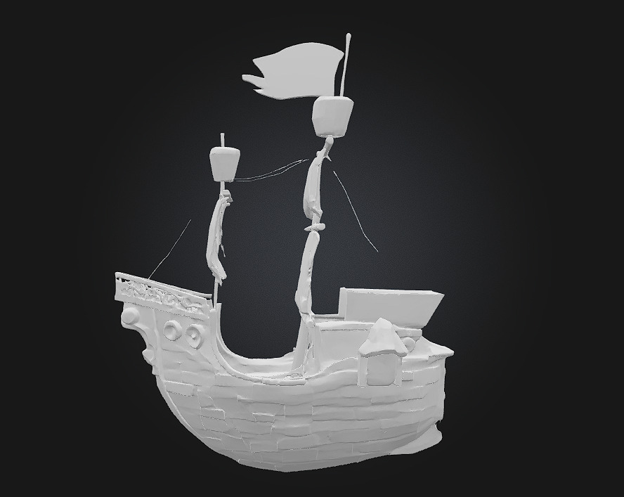 Pirate Galleon Rule the Waves with Fear and Flair 3D model_9