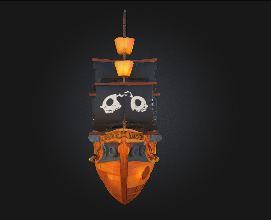 Pirate Galleon Rule the Waves with Fear and Flair 3D model_2