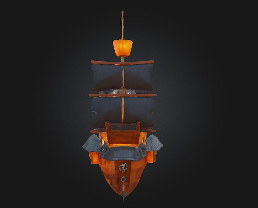 Pirate Galleon Rule the Waves with Fear and Flair 3D model_6