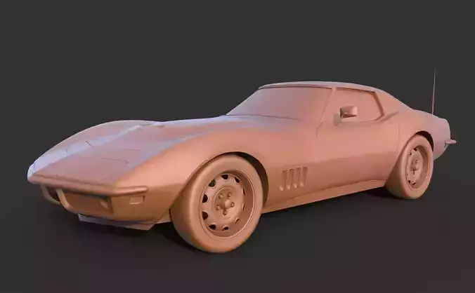 Chevrolet Corvette Stingray 427 1969 3D print model