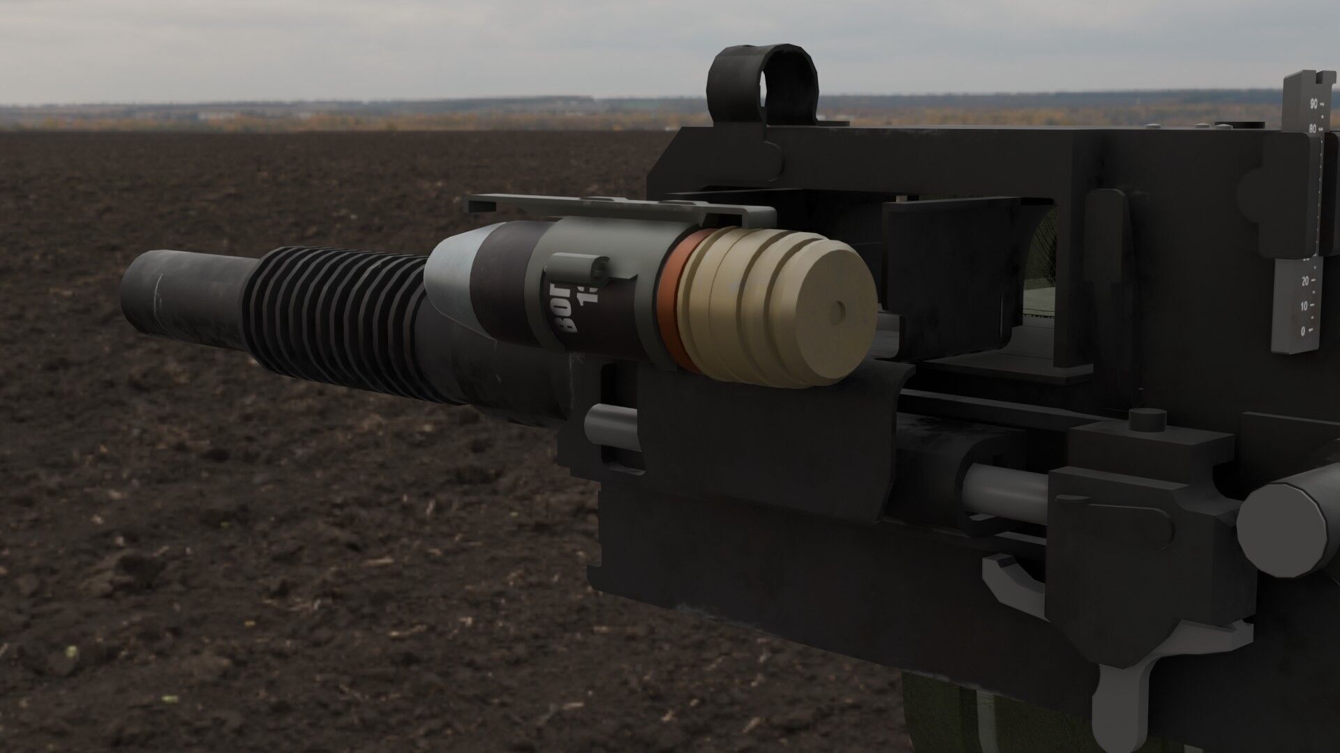 AGS-17 Flame Low-poly 3D model_2