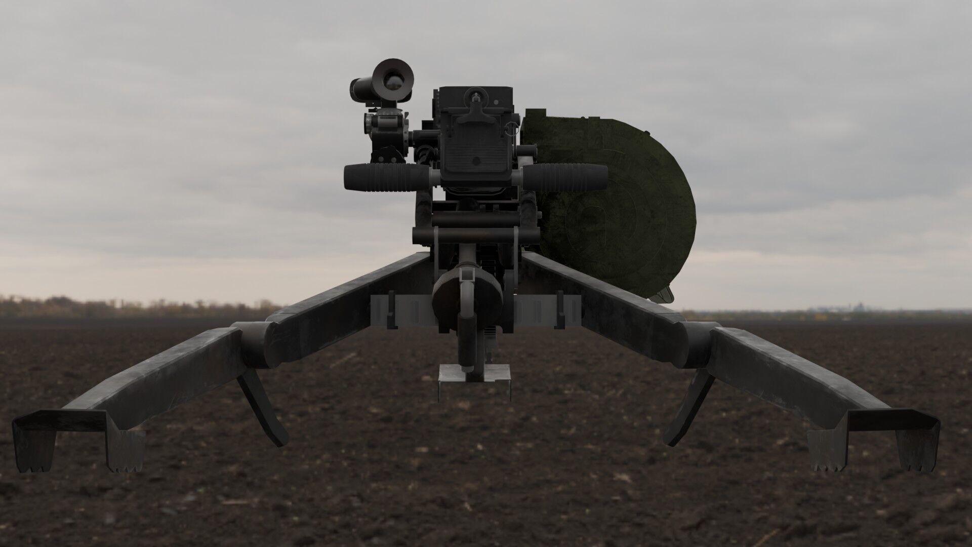 AGS-17 Flame Low-poly 3D model_6