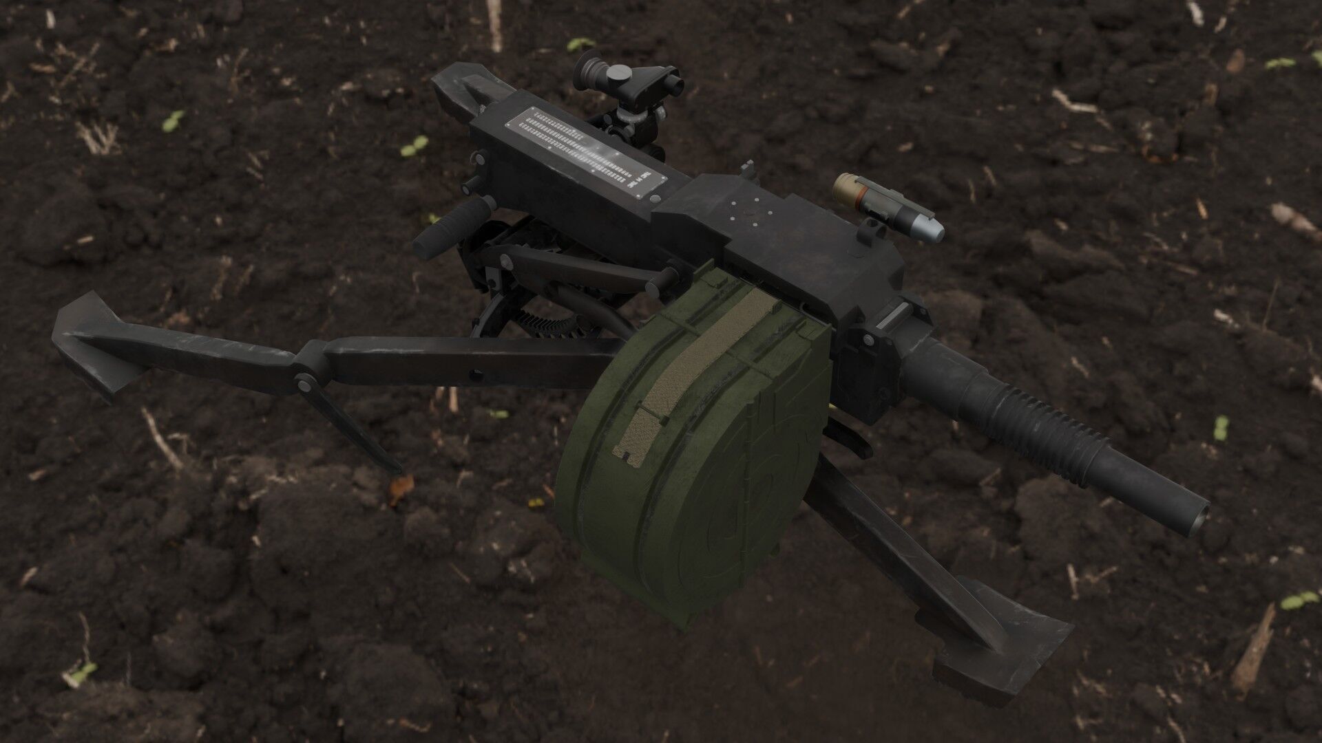 AGS-17 Flame Low-poly 3D model_4