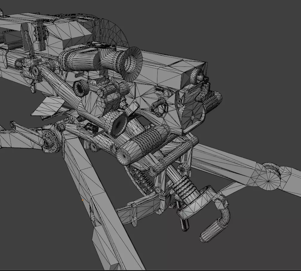 AGS-17 Flame Low-poly 3D model_16