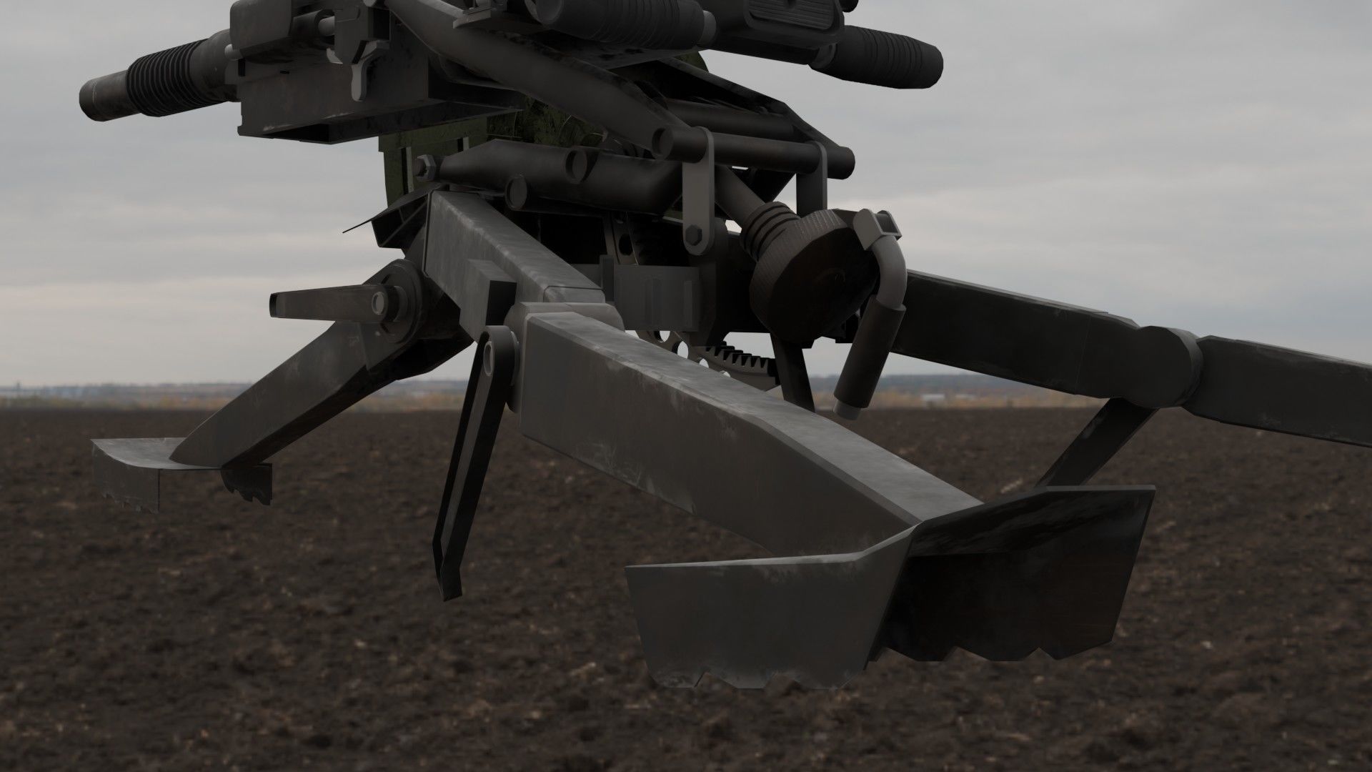 AGS-17 Flame Low-poly 3D model_3