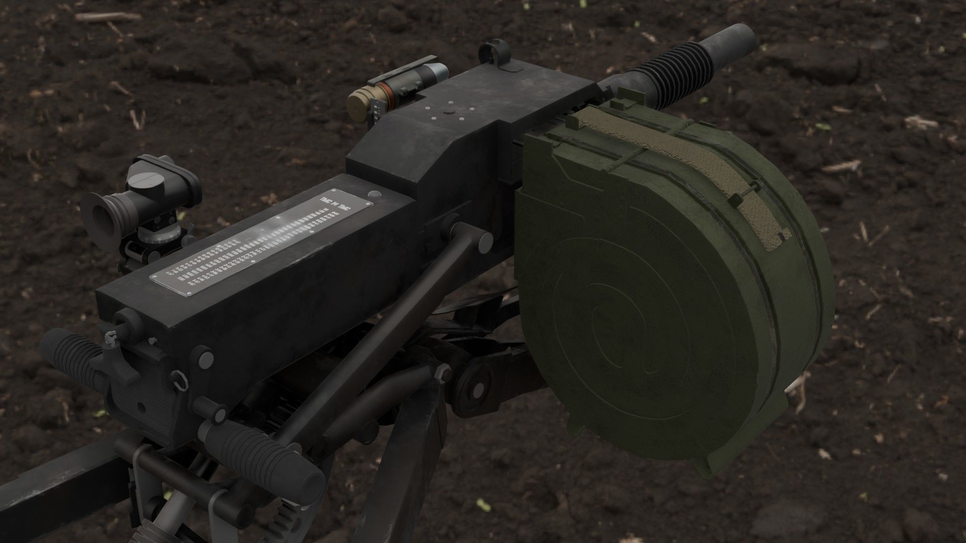 AGS-17 Flame Low-poly 3D model_1