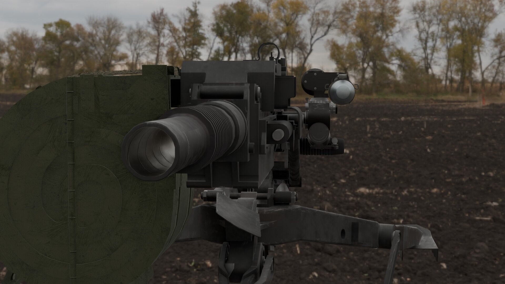 AGS-17 Flame Low-poly 3D model_8