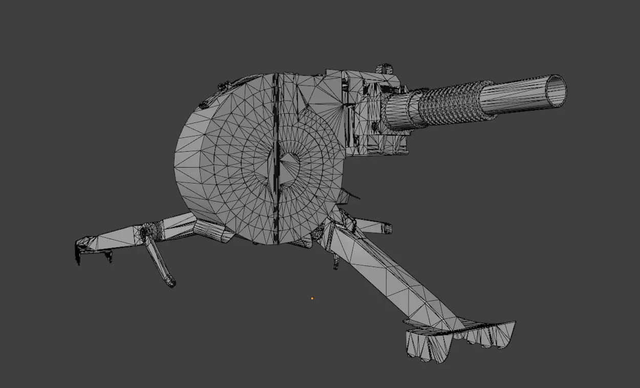 AGS-17 Flame Low-poly 3D model_17