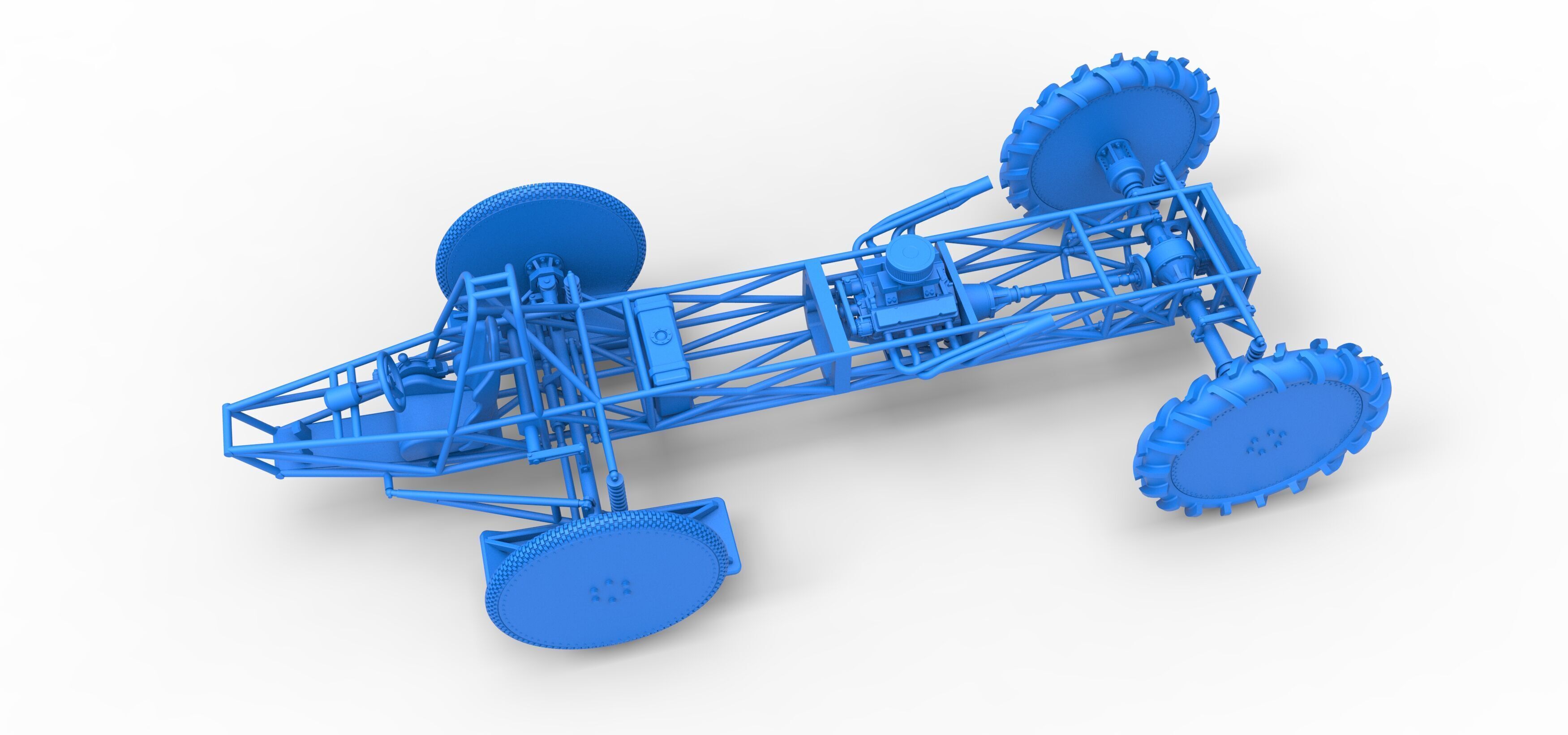 Swamp buggy Base Scale 1 to 25 3D print model_24