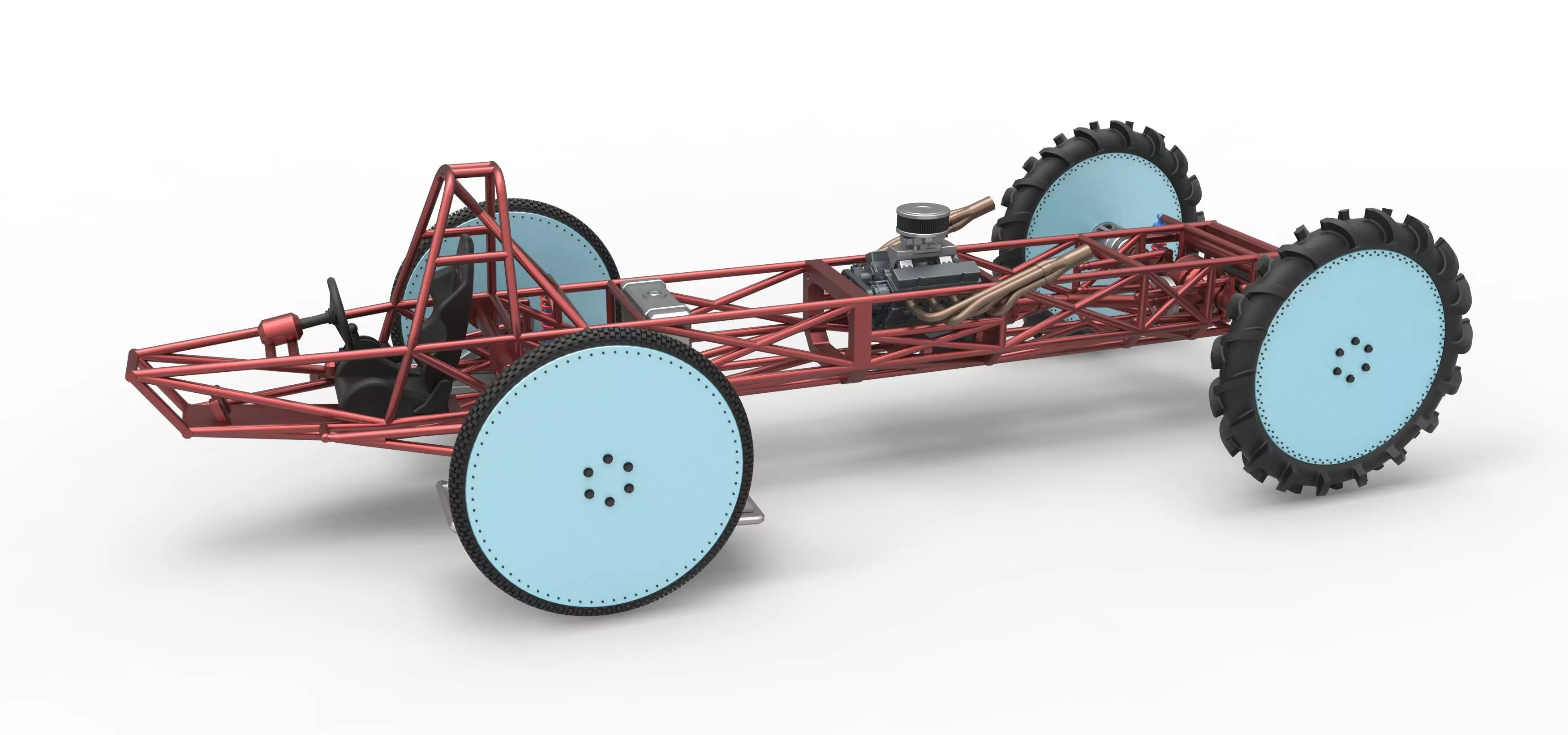 Swamp buggy Base Scale 1 to 25 3D print model_0