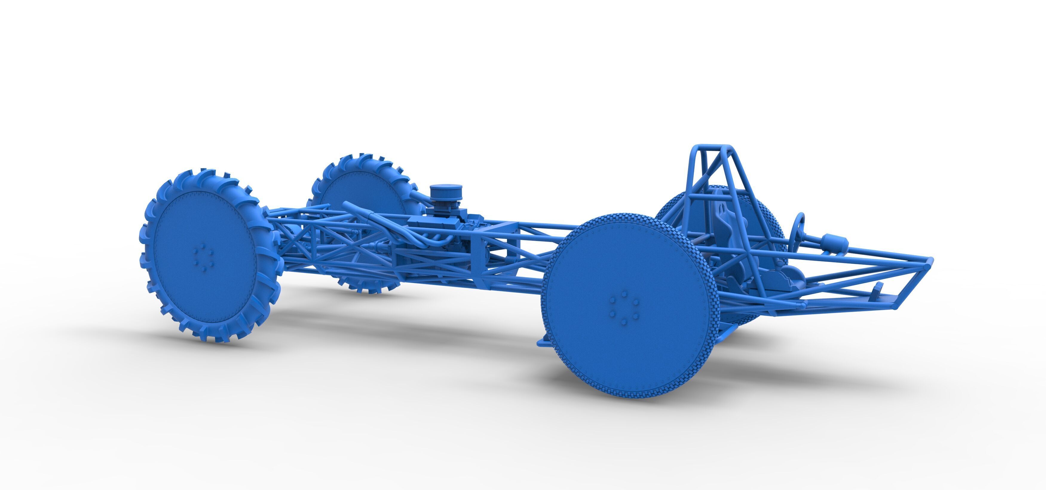 Swamp buggy Base Scale 1 to 25 3D print model_40