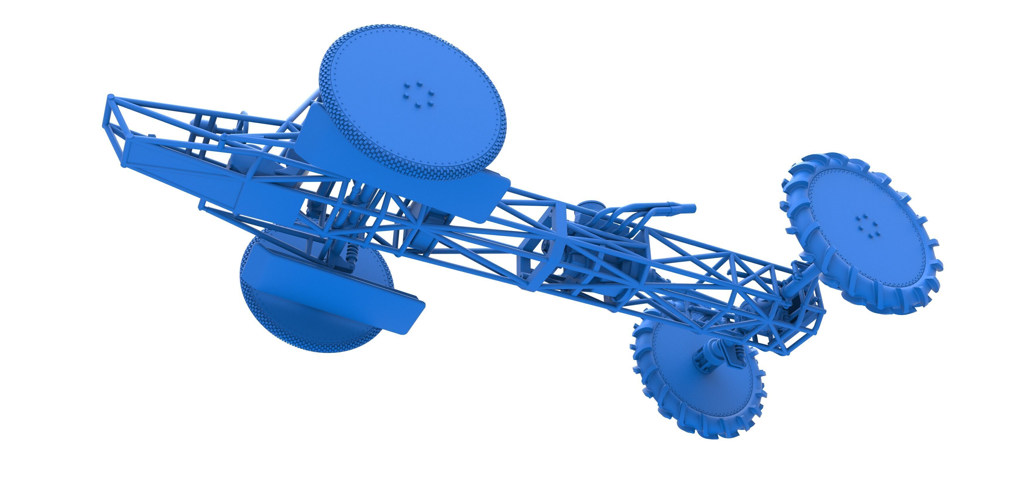 Swamp buggy Base Scale 1 to 25 3D print model_23