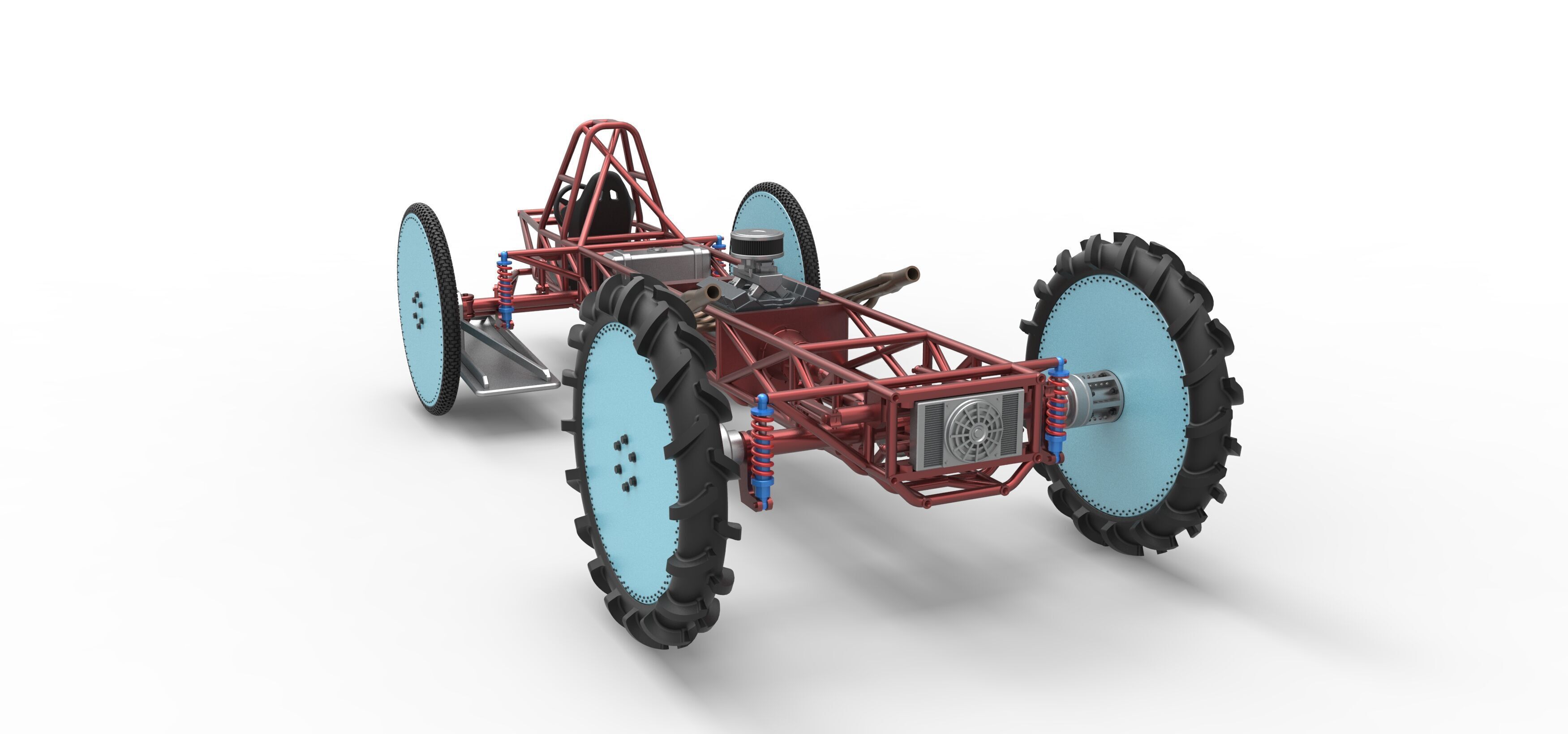 Swamp buggy Base Scale 1 to 25 3D print model_13