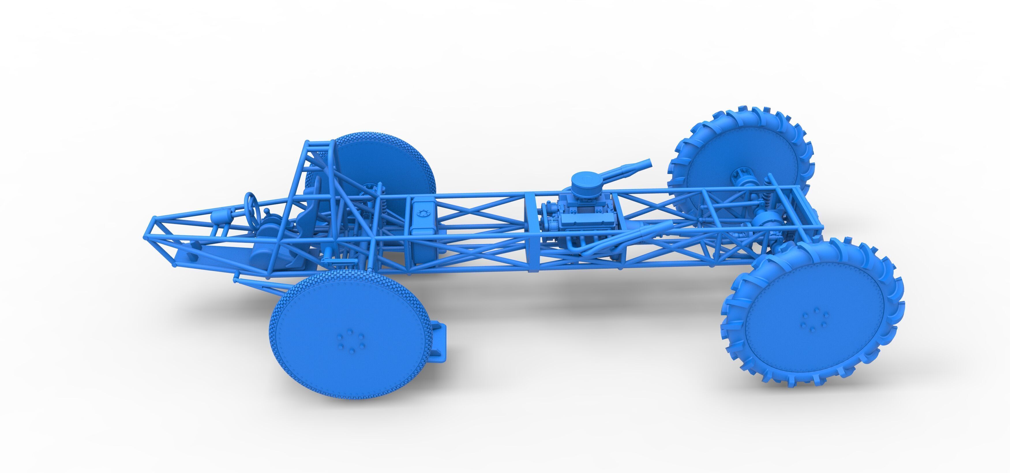 Swamp buggy Base Scale 1 to 25 3D print model_30
