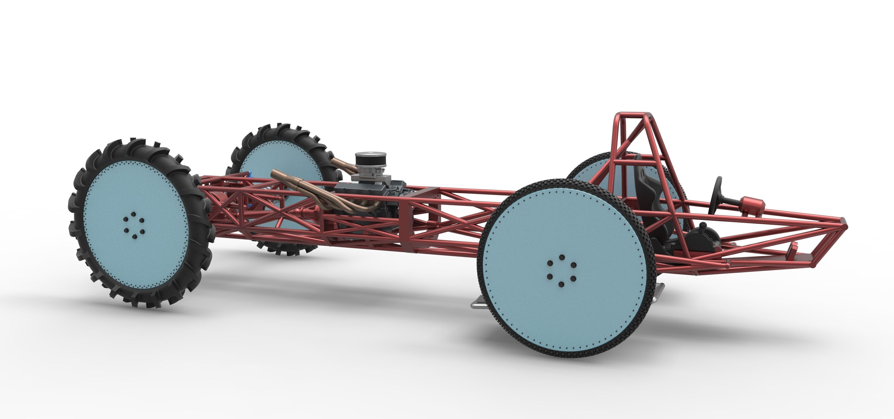 Swamp buggy Base Scale 1 to 25 3D print model_19