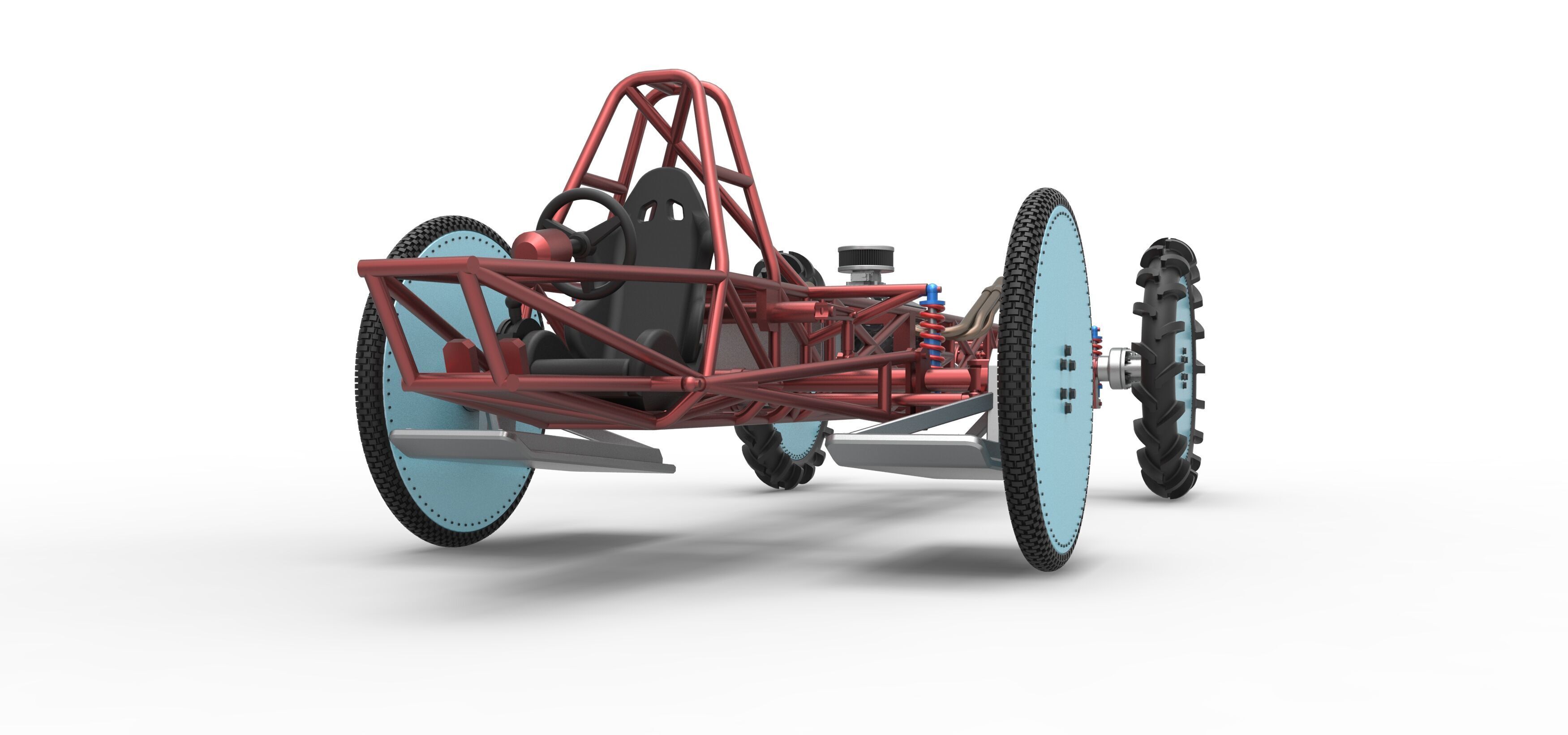 Swamp buggy Base Scale 1 to 25 3D print model_5