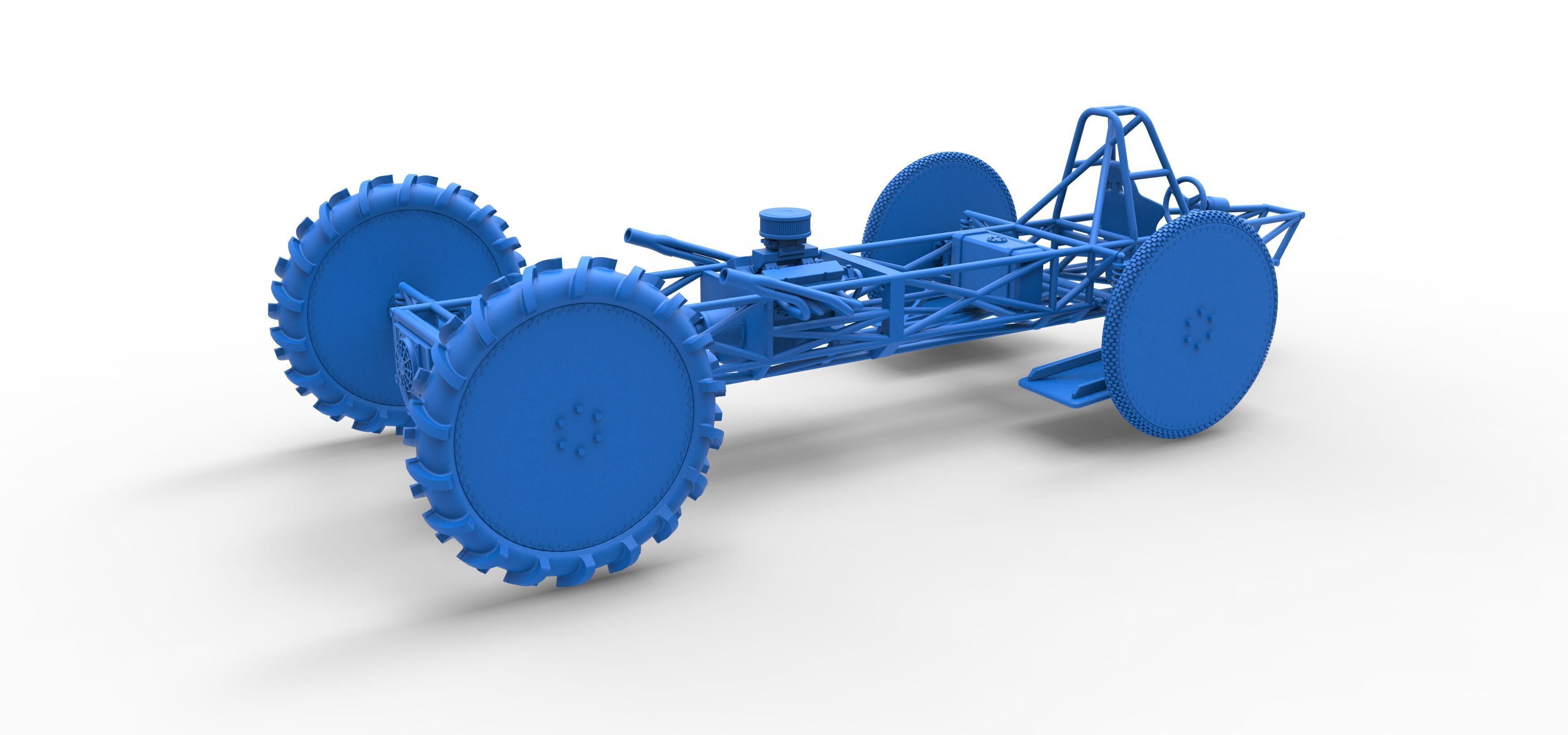 Swamp buggy Base Scale 1 to 25 3D print model_38