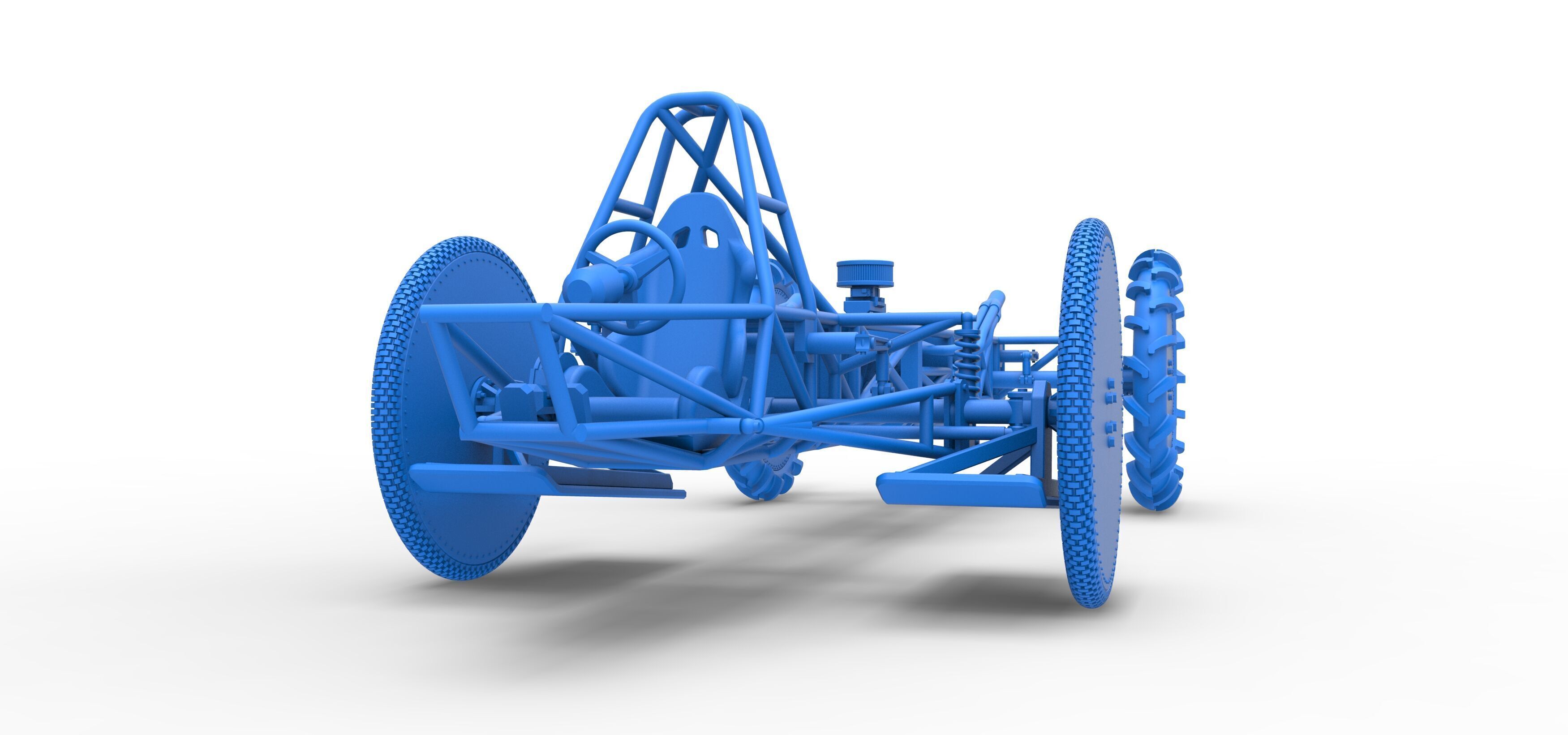 Swamp buggy Base Scale 1 to 25 3D print model_26