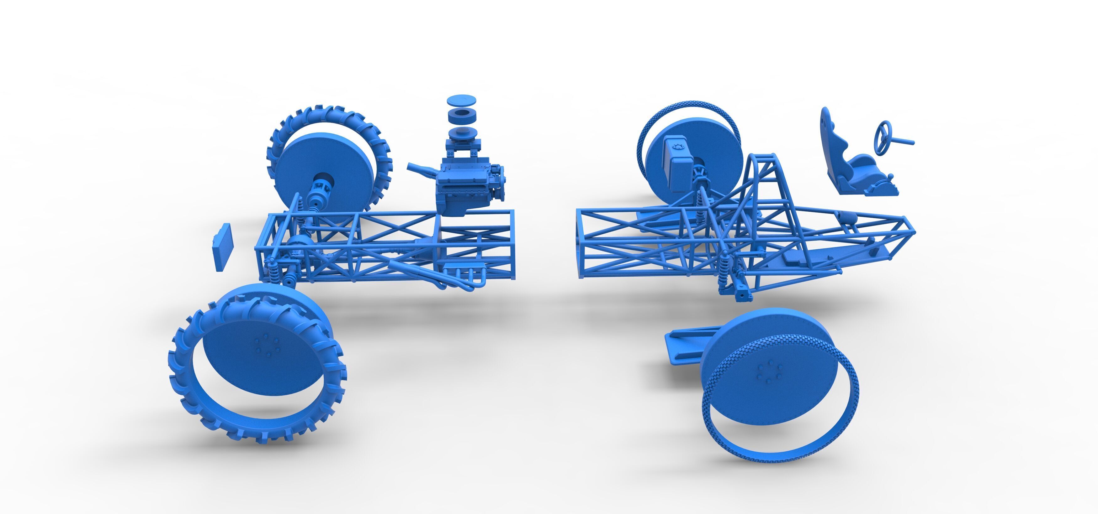 Swamp buggy Base Scale 1 to 25 3D print model_53