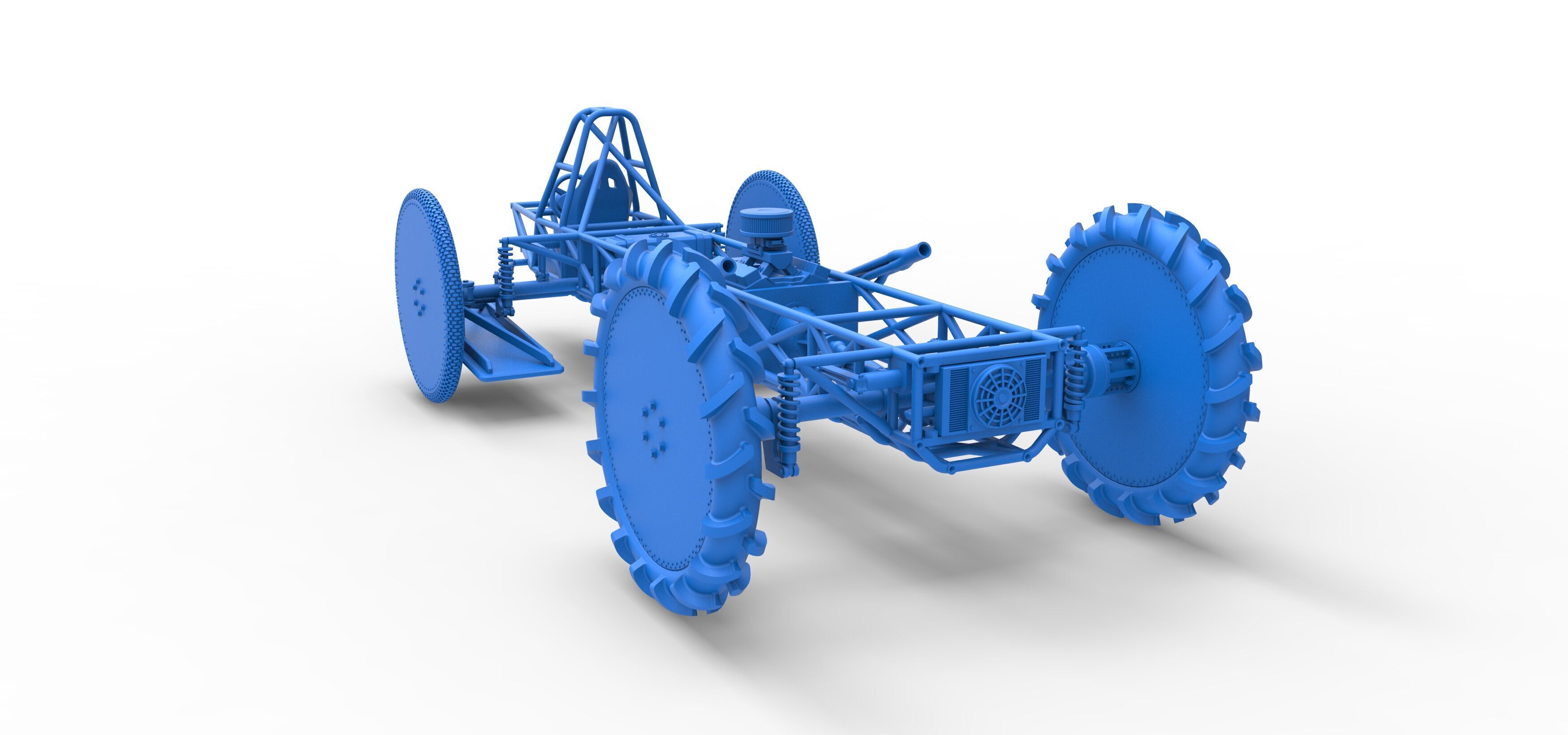 Swamp buggy Base Scale 1 to 25 3D print model_33