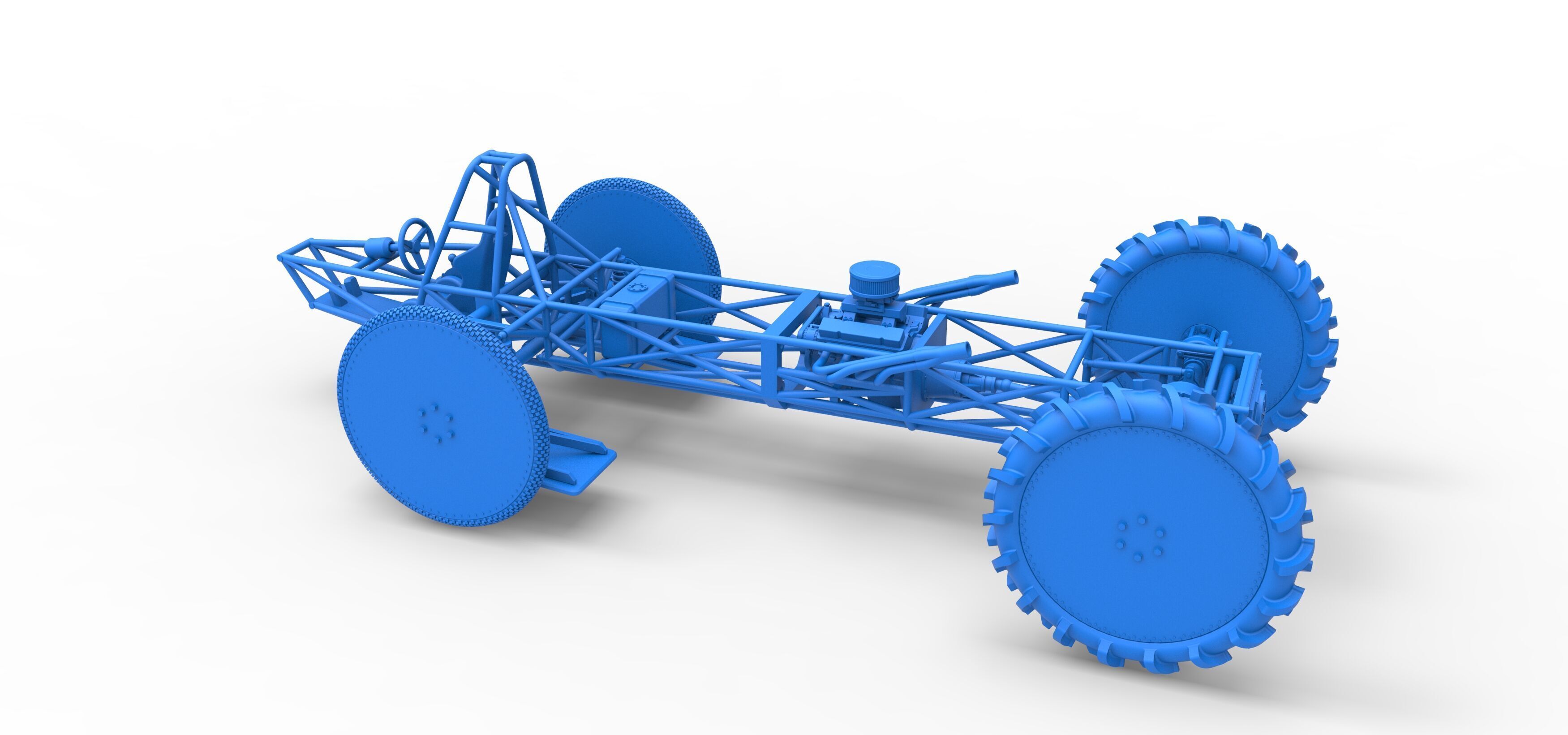 Swamp buggy Base Scale 1 to 25 3D print model_32