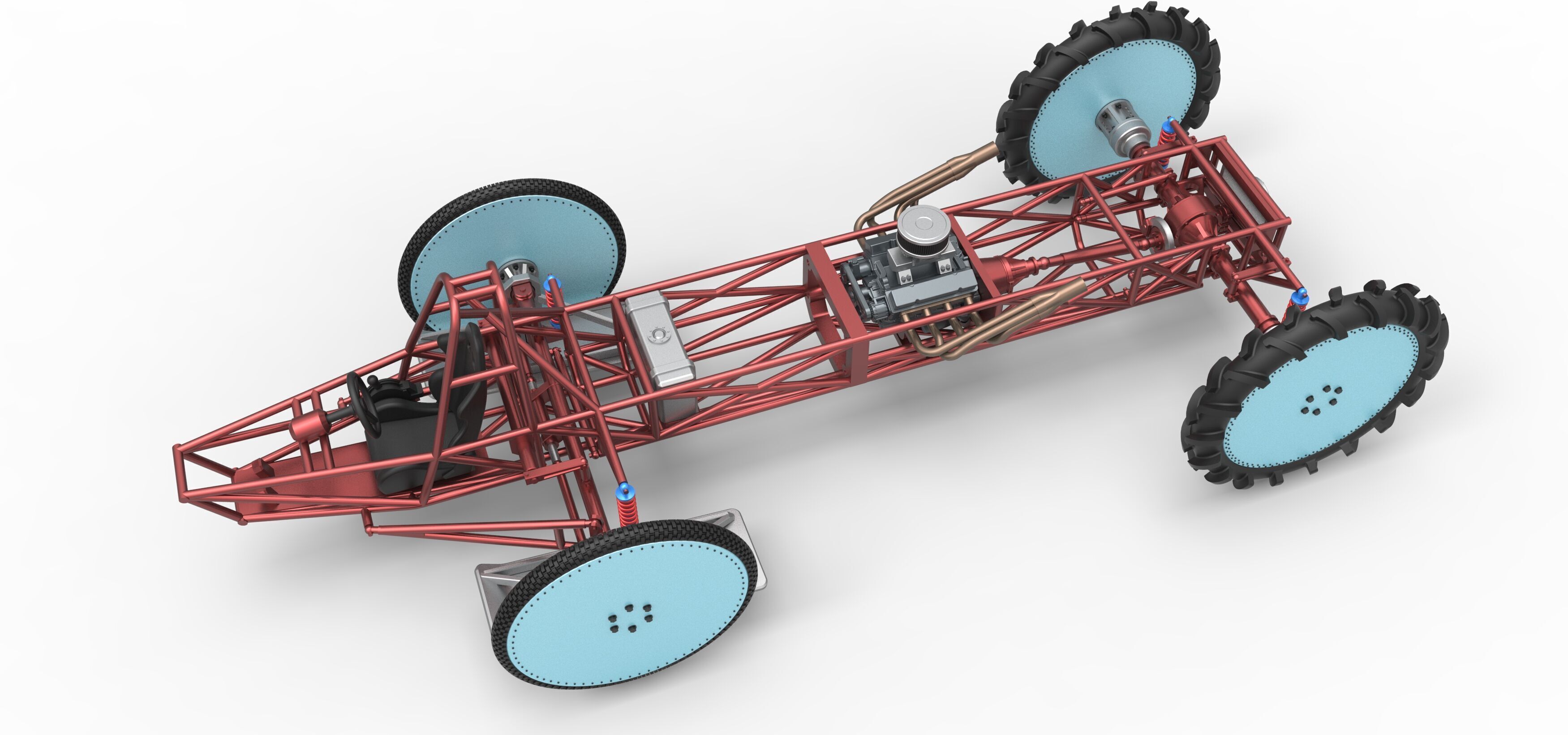 Swamp buggy Base Scale 1 to 25 3D print model_3