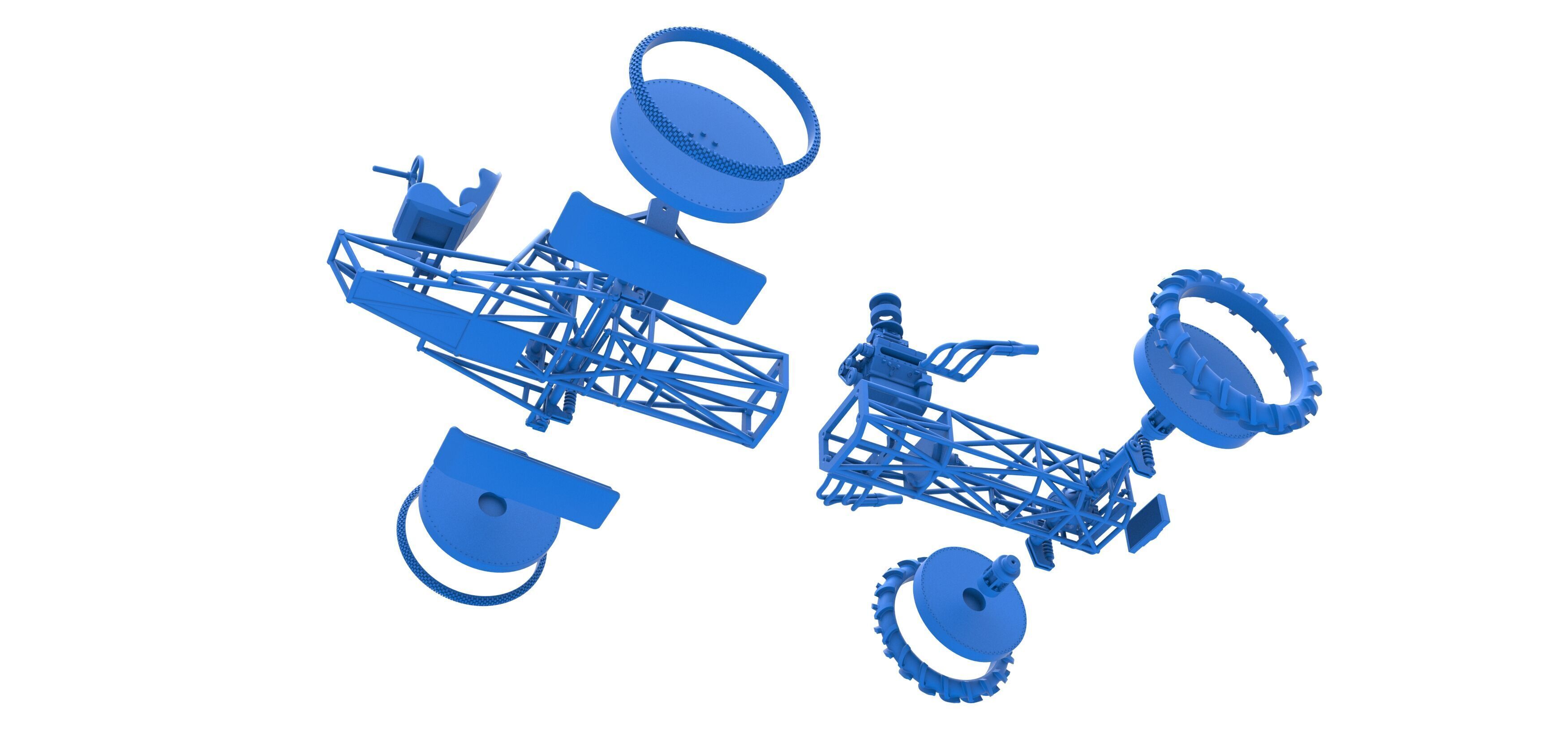 Swamp buggy Base Scale 1 to 25 3D print model_44