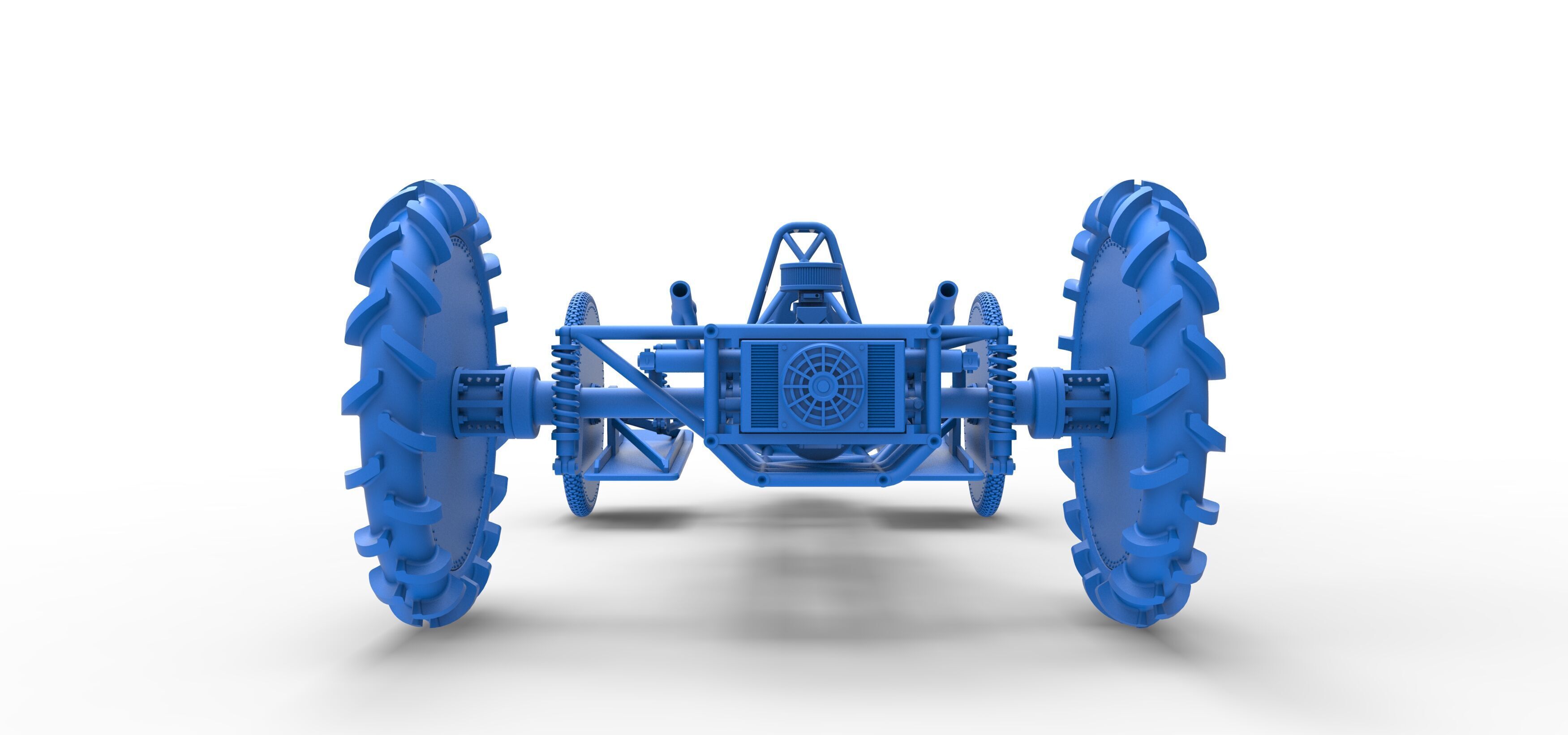 Swamp buggy Base Scale 1 to 25 3D print model_35