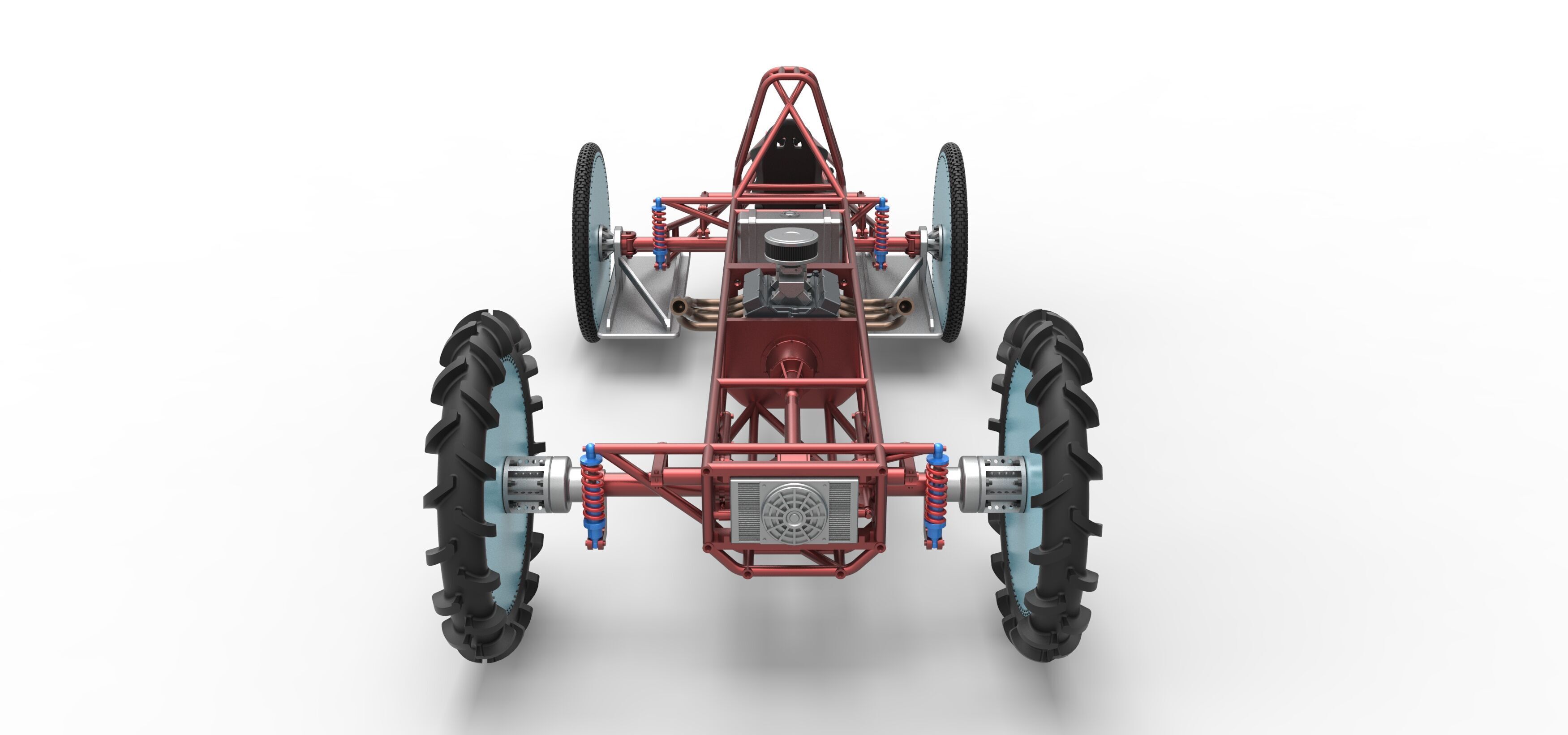 Swamp buggy Base Scale 1 to 25 3D print model_16