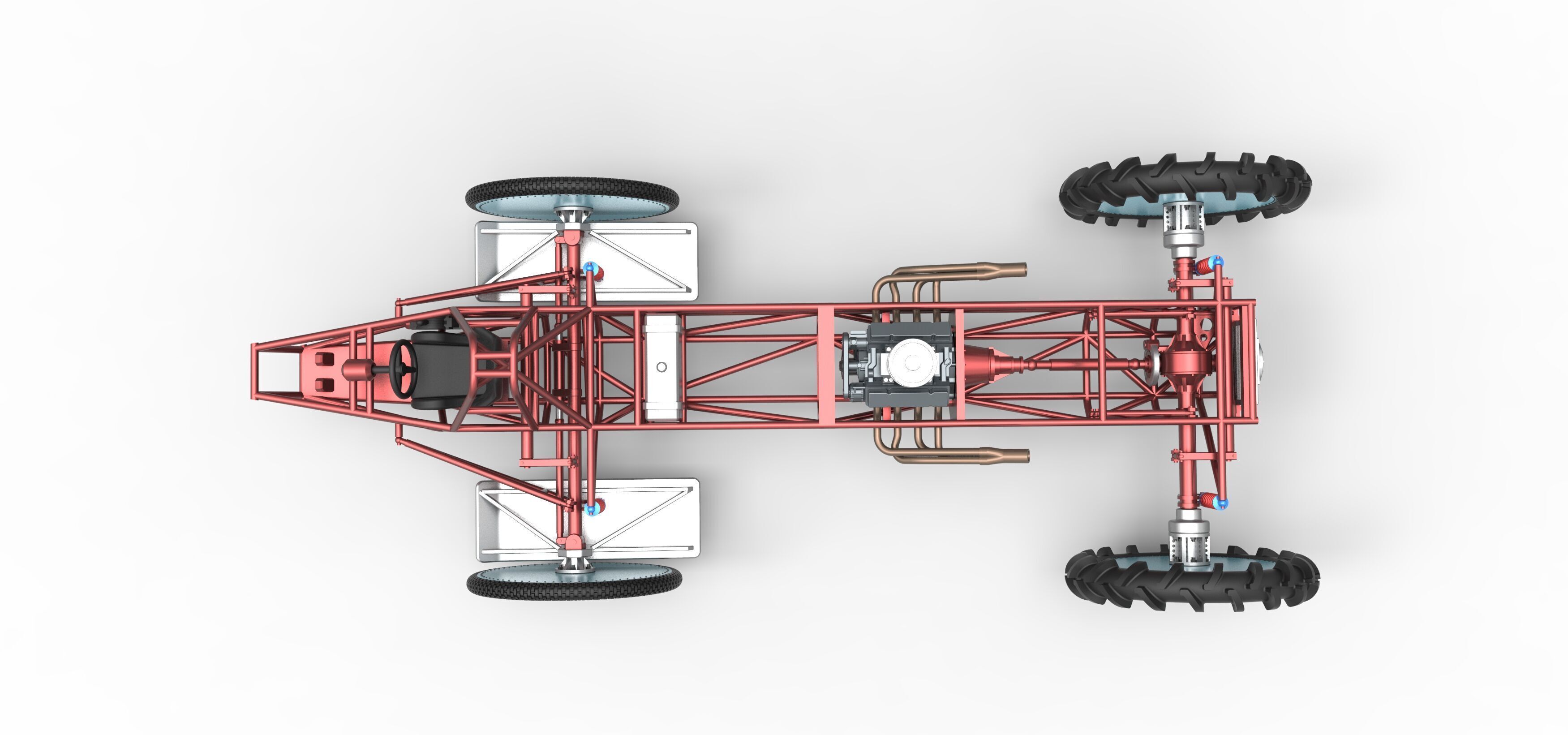 Swamp buggy Base Scale 1 to 25 3D print model_10