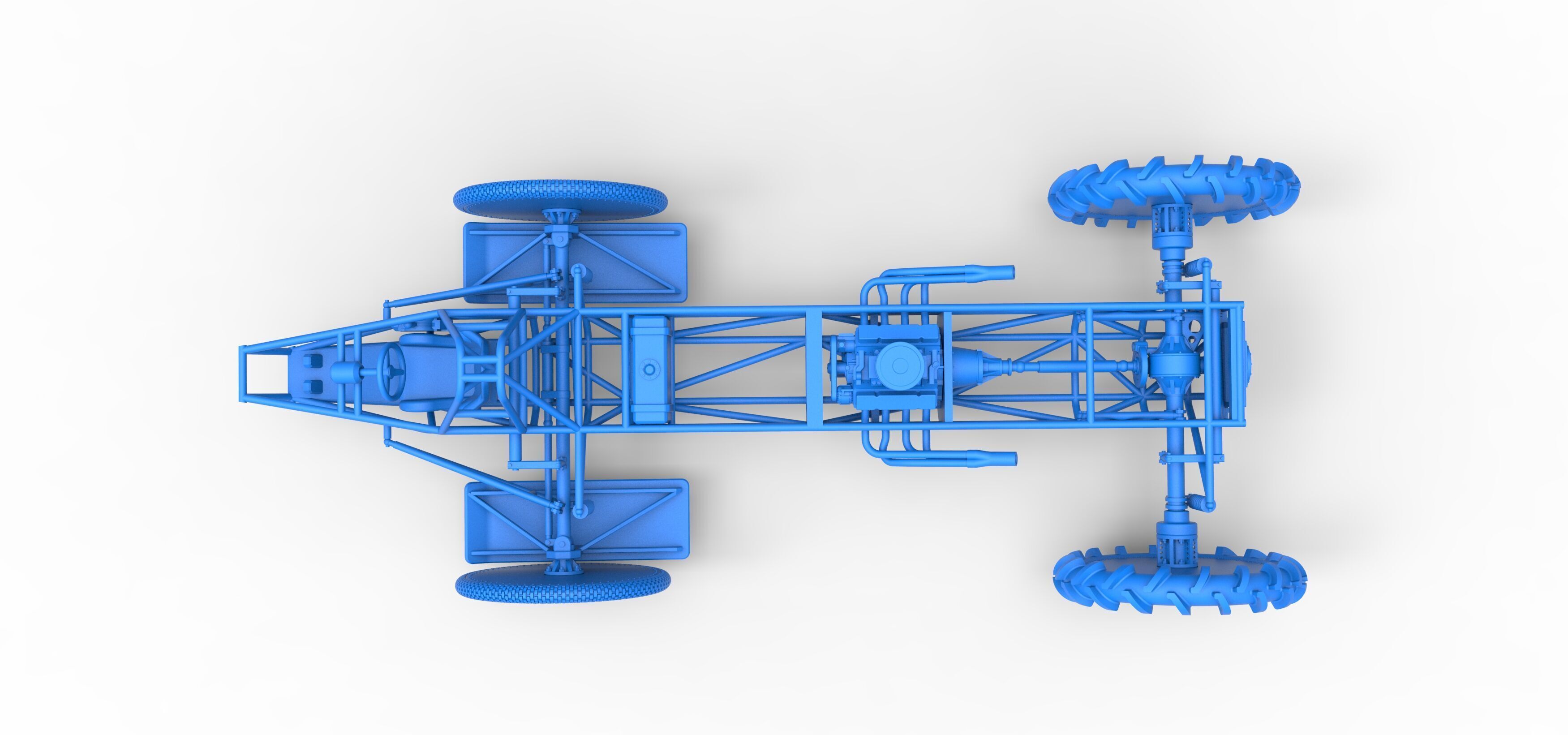 Swamp buggy Base Scale 1 to 25 3D print model_31