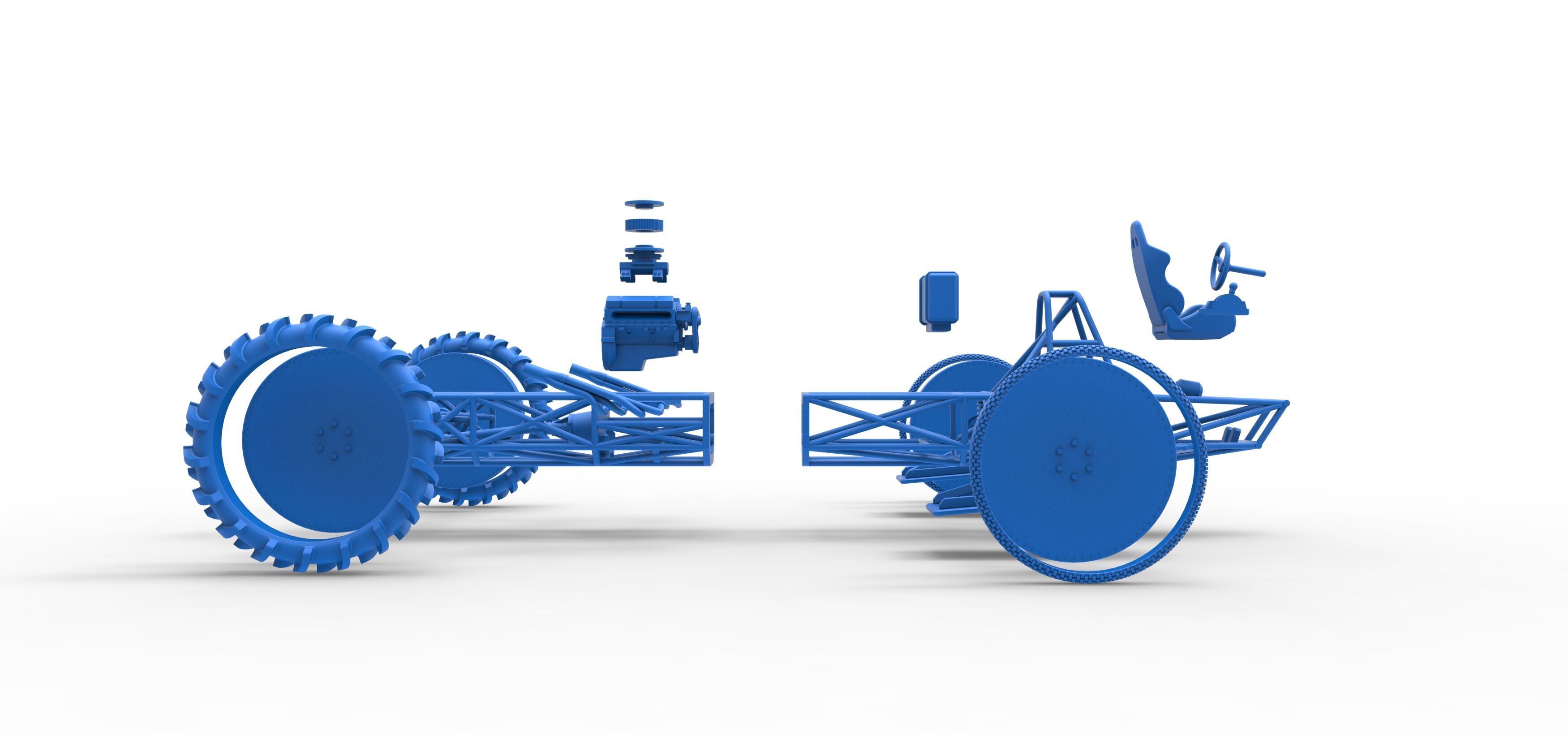 Swamp buggy Base Scale 1 to 25 3D print model_52