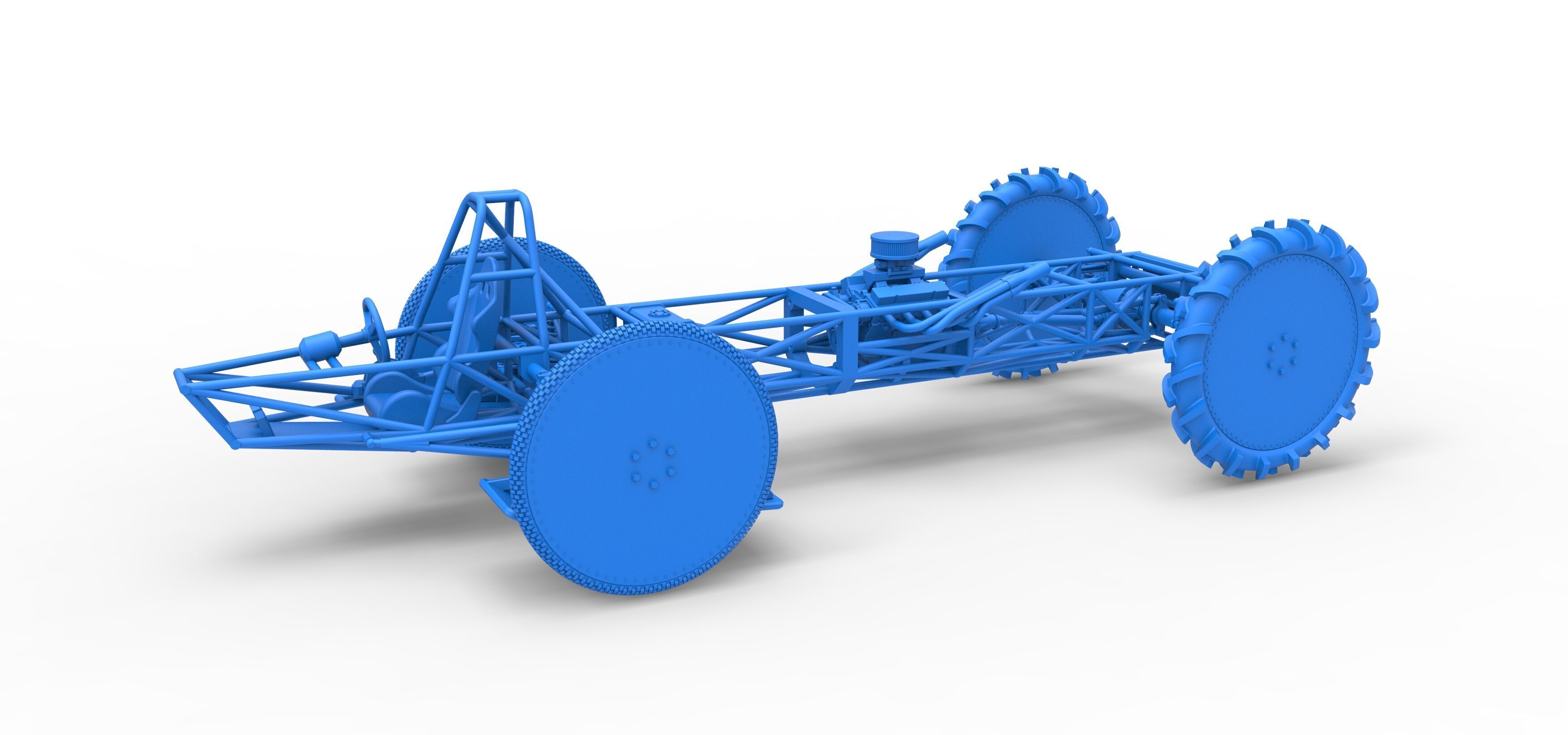 Swamp buggy Base Scale 1 to 25 3D print model_21
