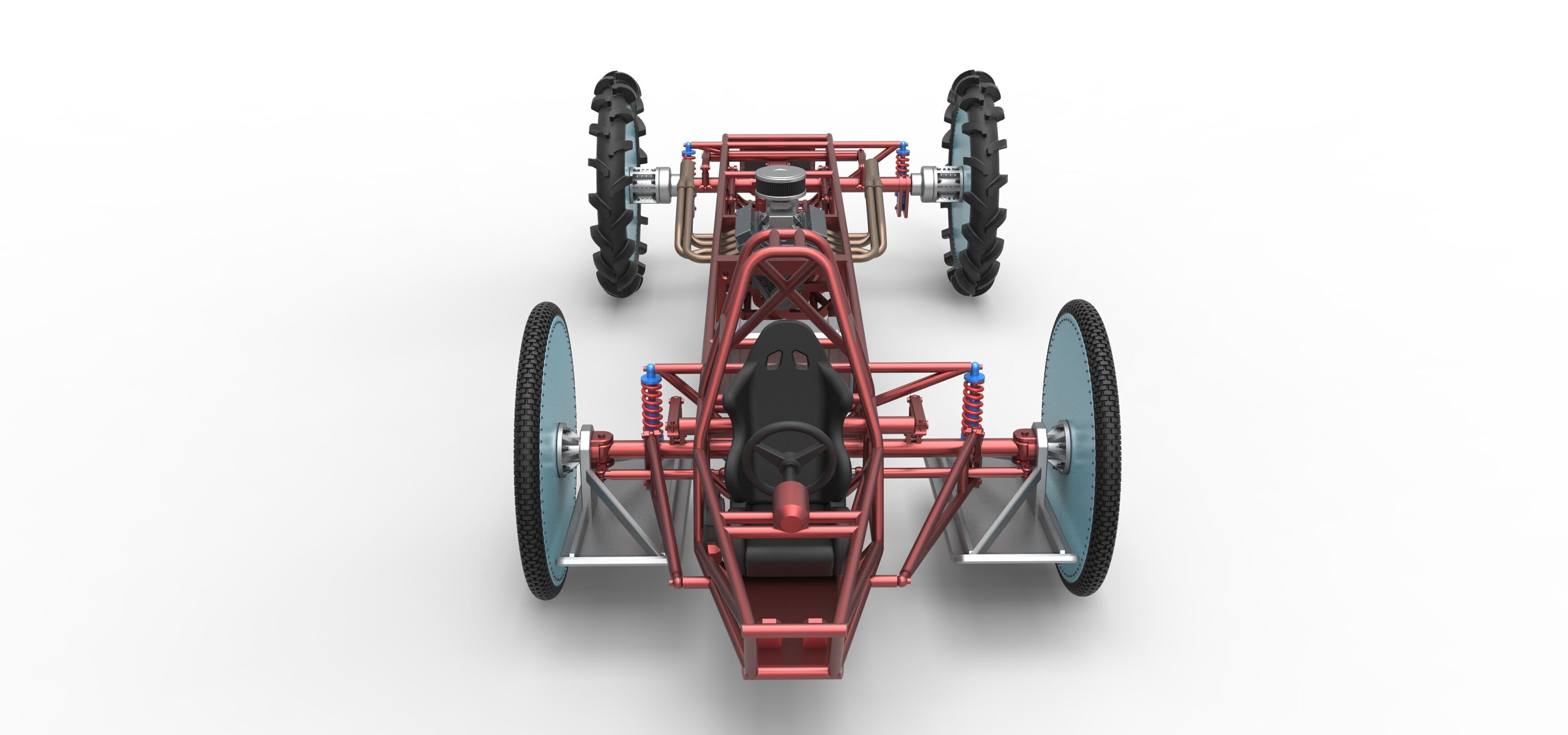 Swamp buggy Base Scale 1 to 25 3D print model_7