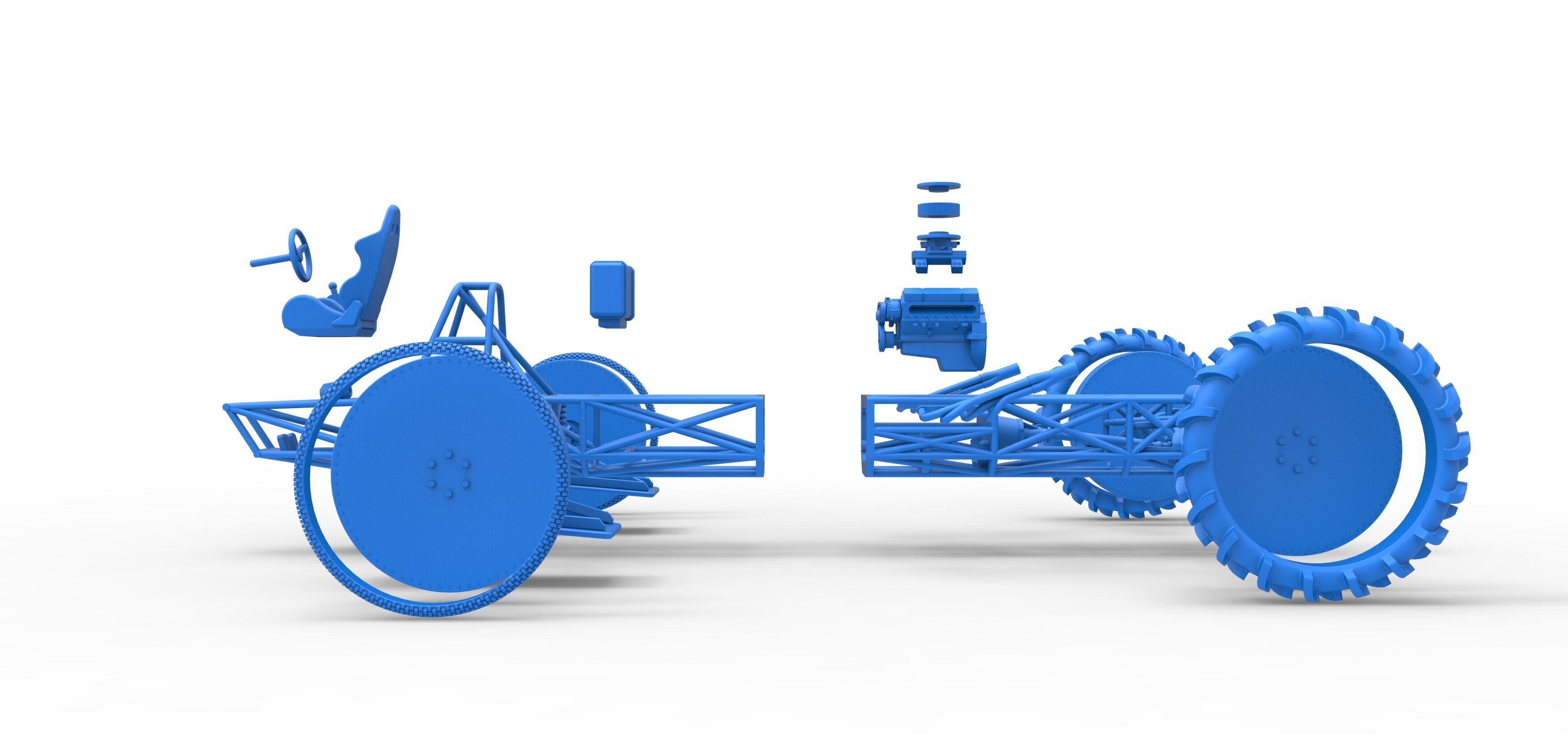 Swamp buggy Base Scale 1 to 25 3D print model_46