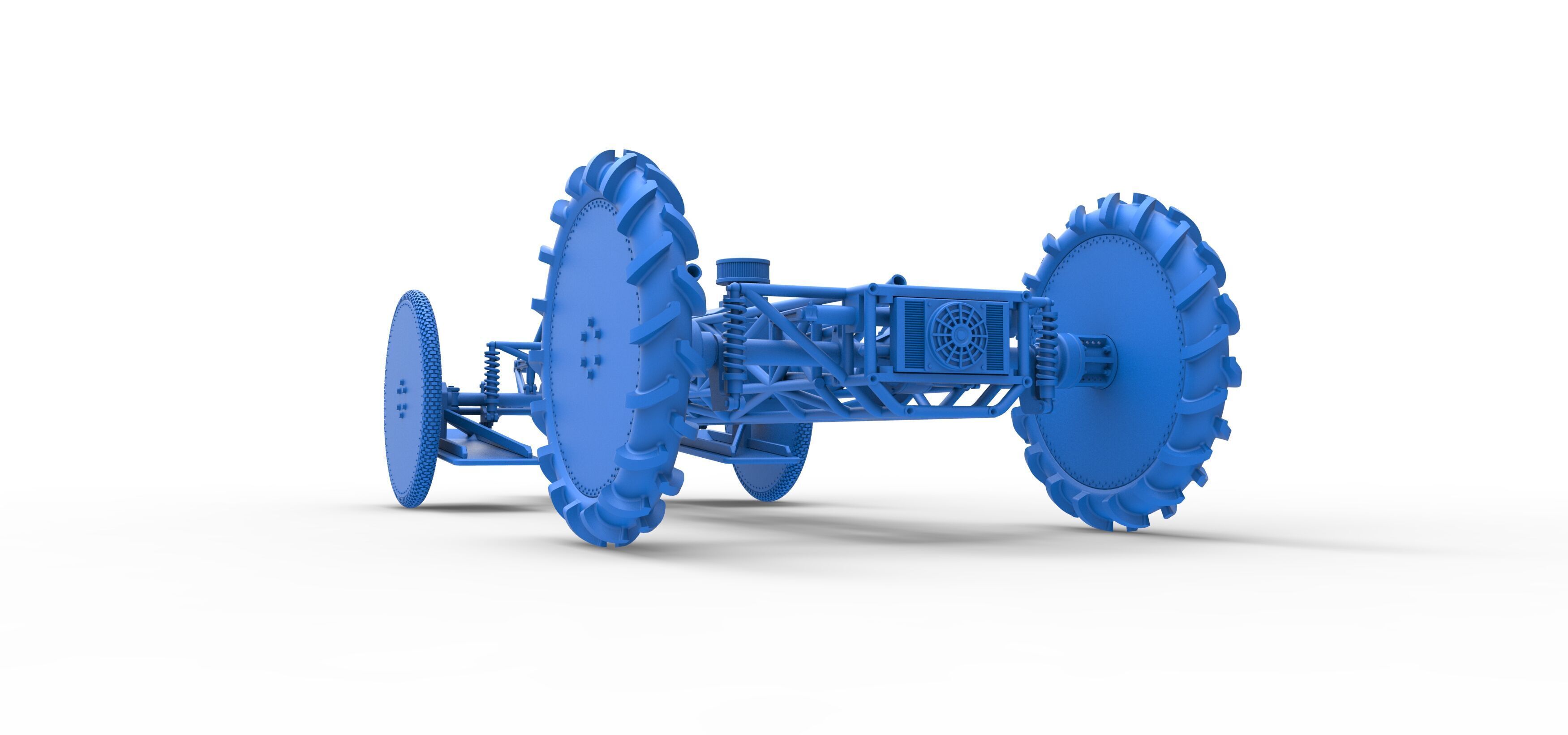 Swamp buggy Base Scale 1 to 25 3D print model_34