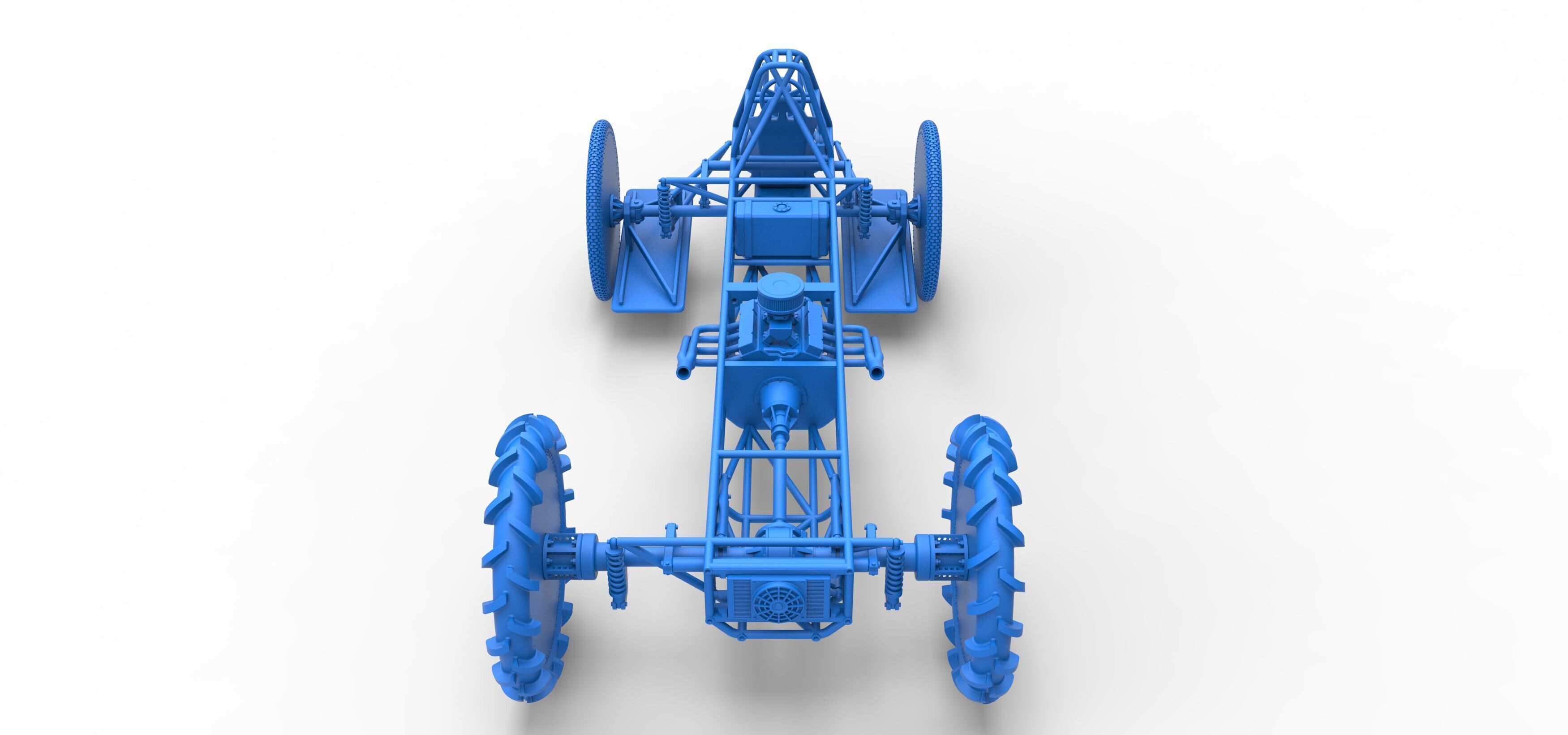 Swamp buggy Base Scale 1 to 25 3D print model_36