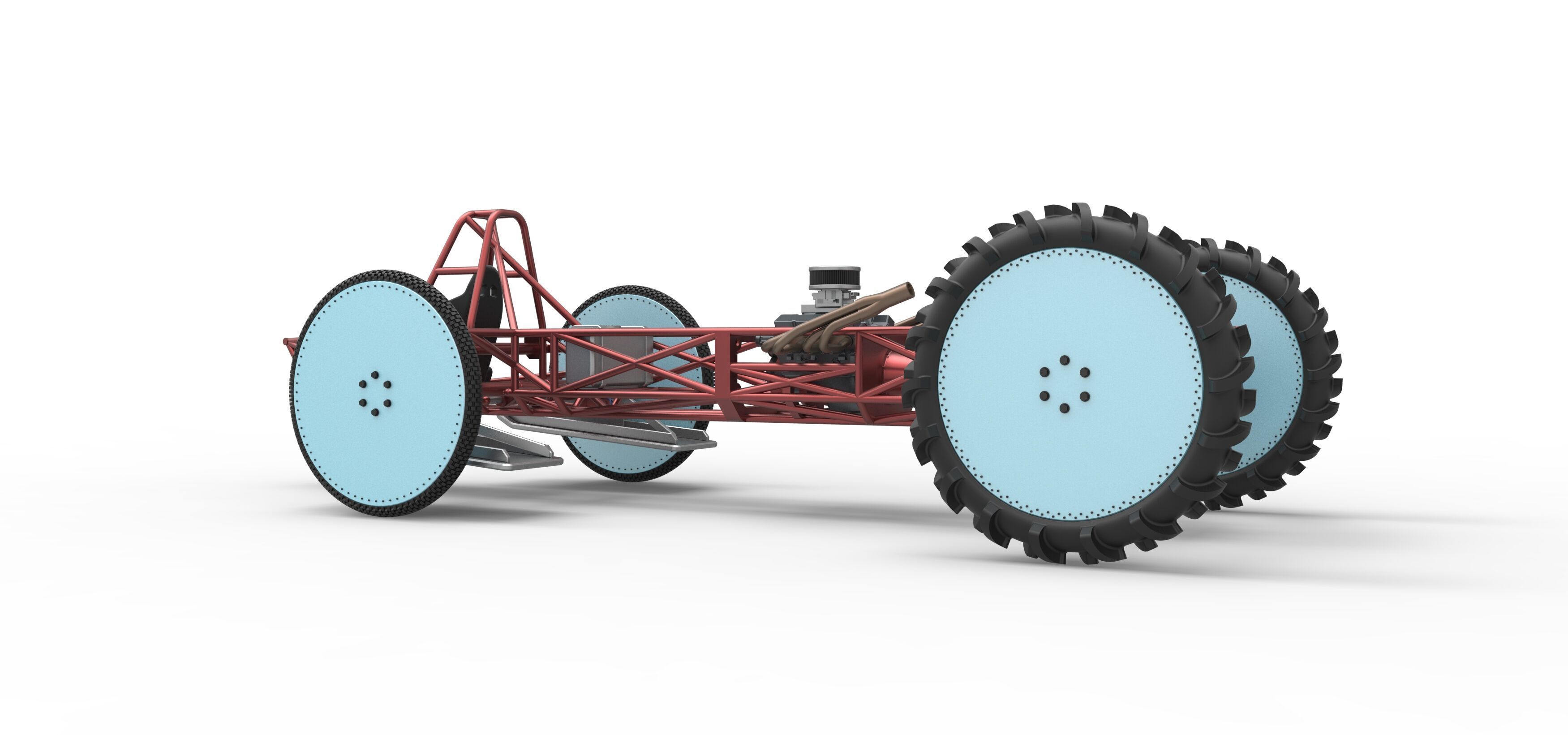 Swamp buggy Base Scale 1 to 25 3D print model_12