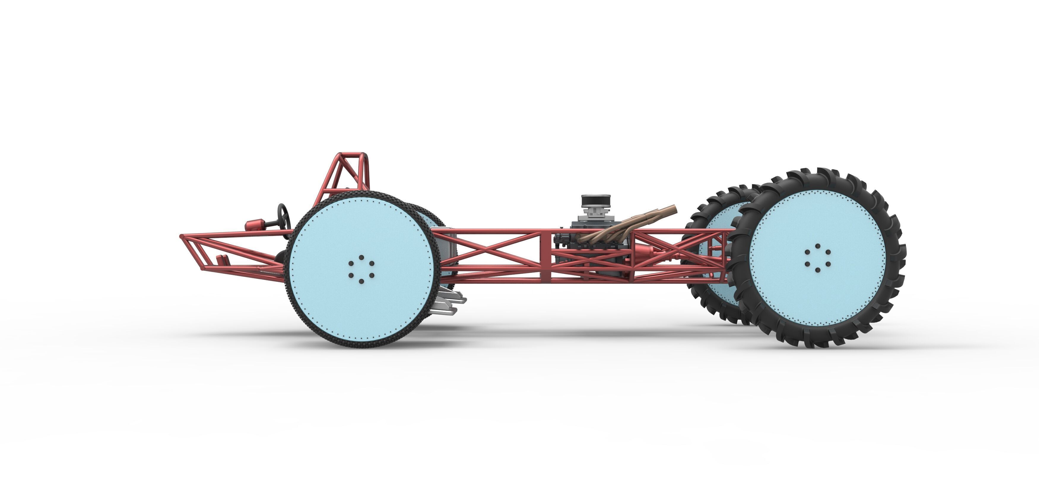 Swamp buggy Base Scale 1 to 25 3D print model_8