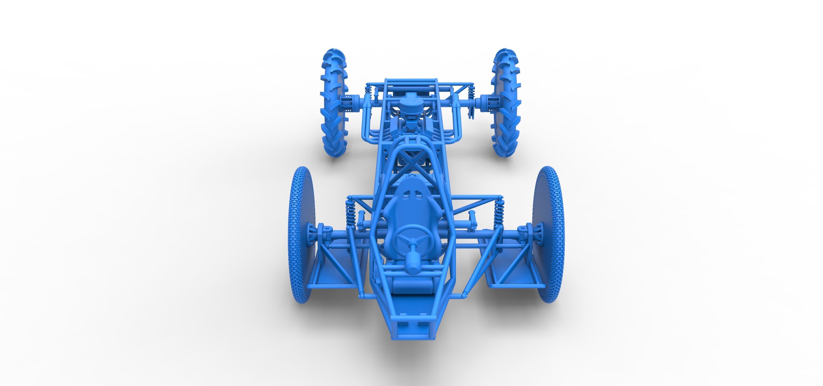 Swamp buggy Base Scale 1 to 25 3D print model_28