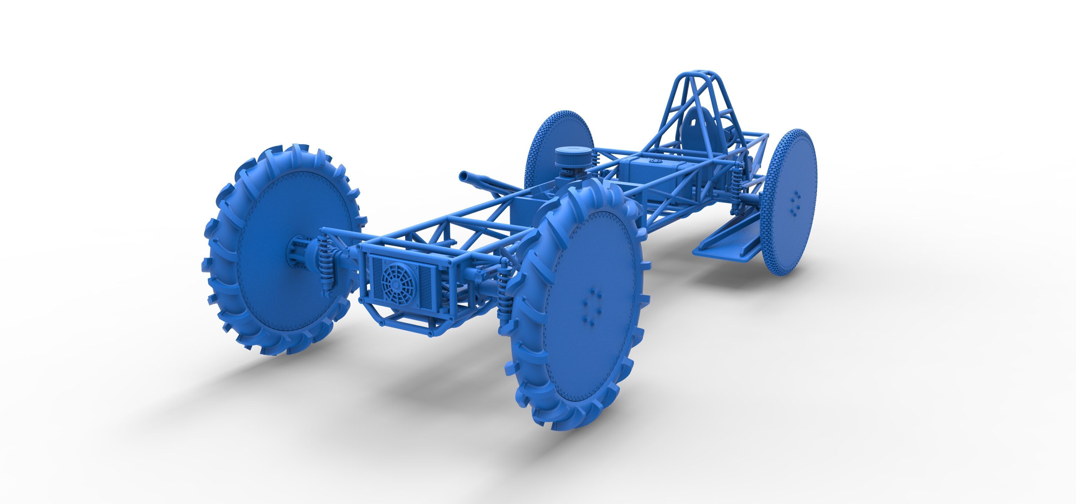 Swamp buggy Base Scale 1 to 25 3D print model_37