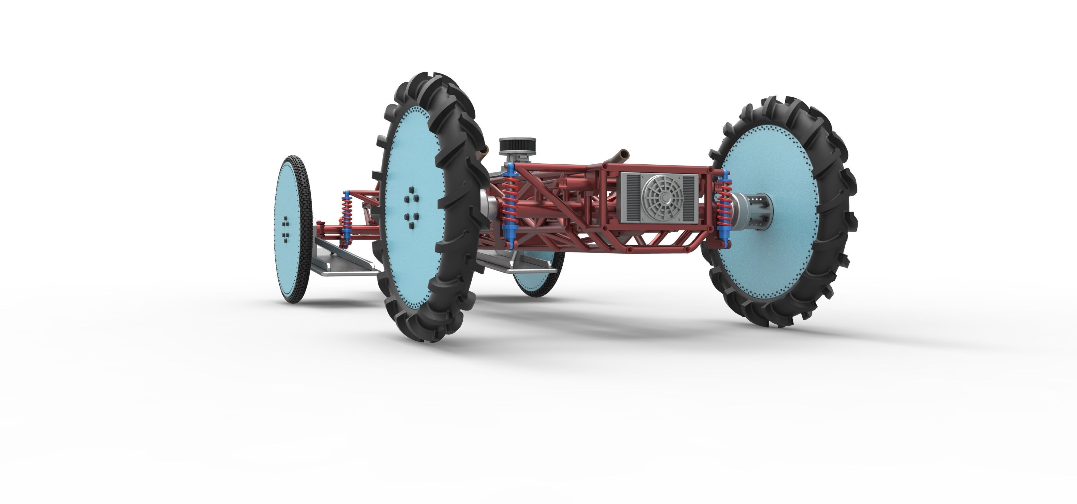 Swamp buggy Base Scale 1 to 25 3D print model_14